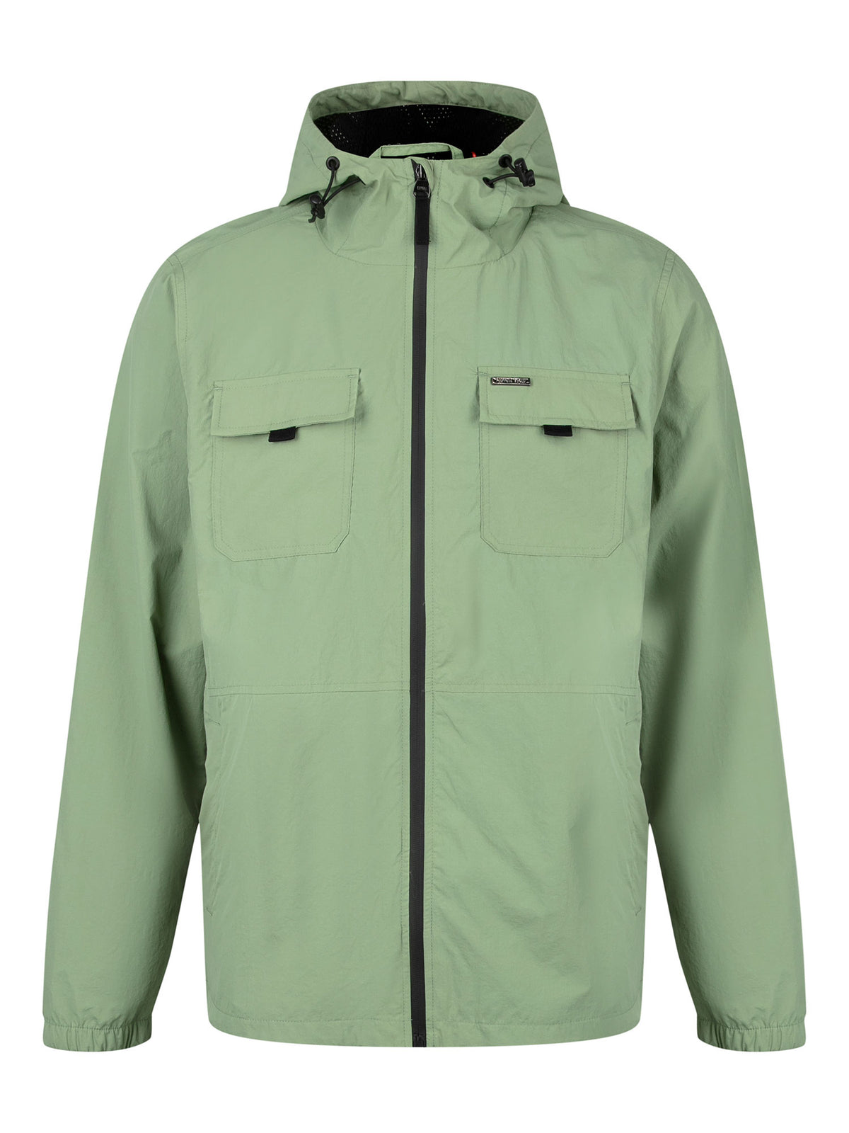 DENVER CRINKLED NYLON HOODED JACKET