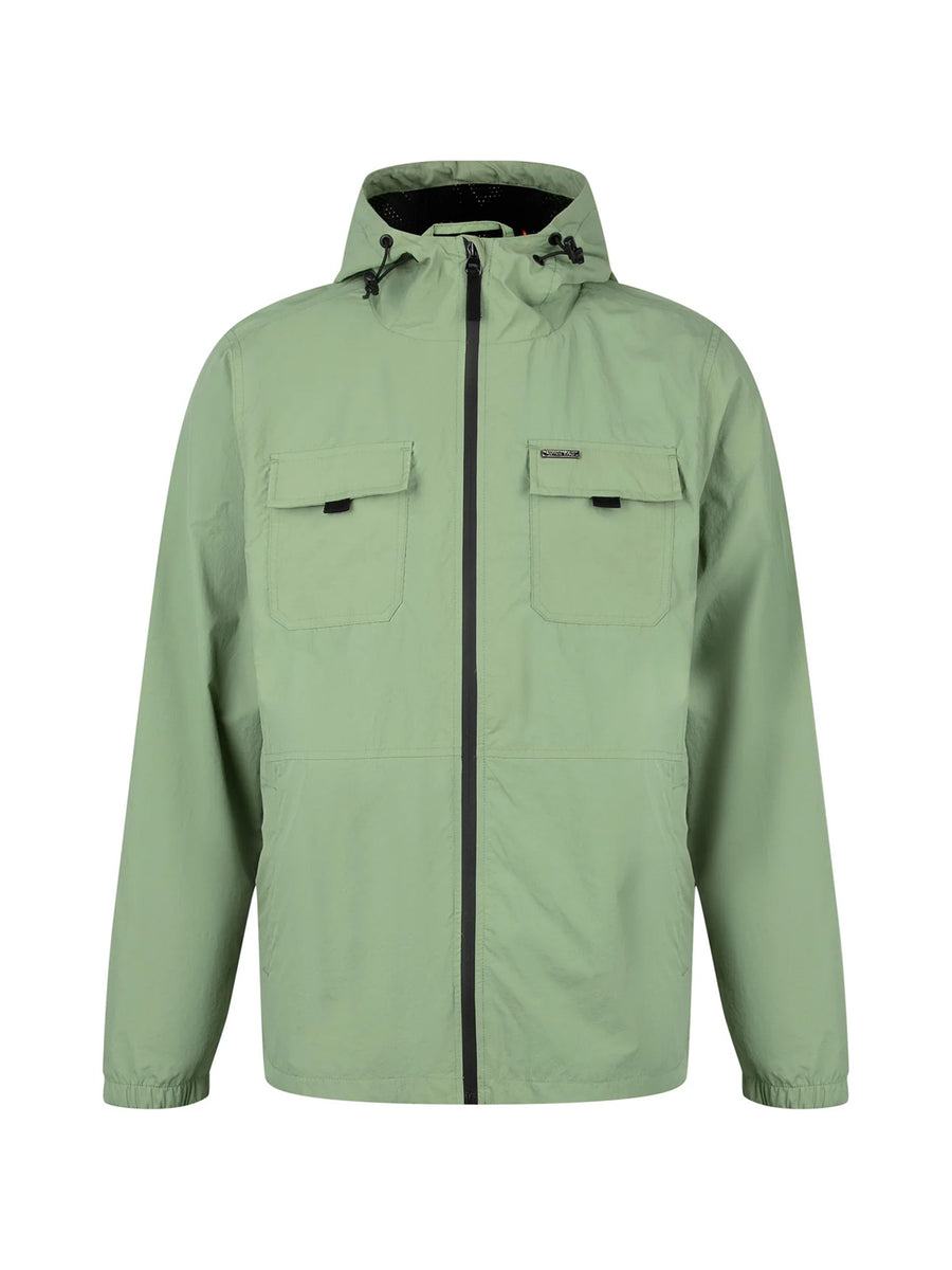 DENVER Sage Lightweight Nylon Hooded Jacket w/ Breathable Mesh