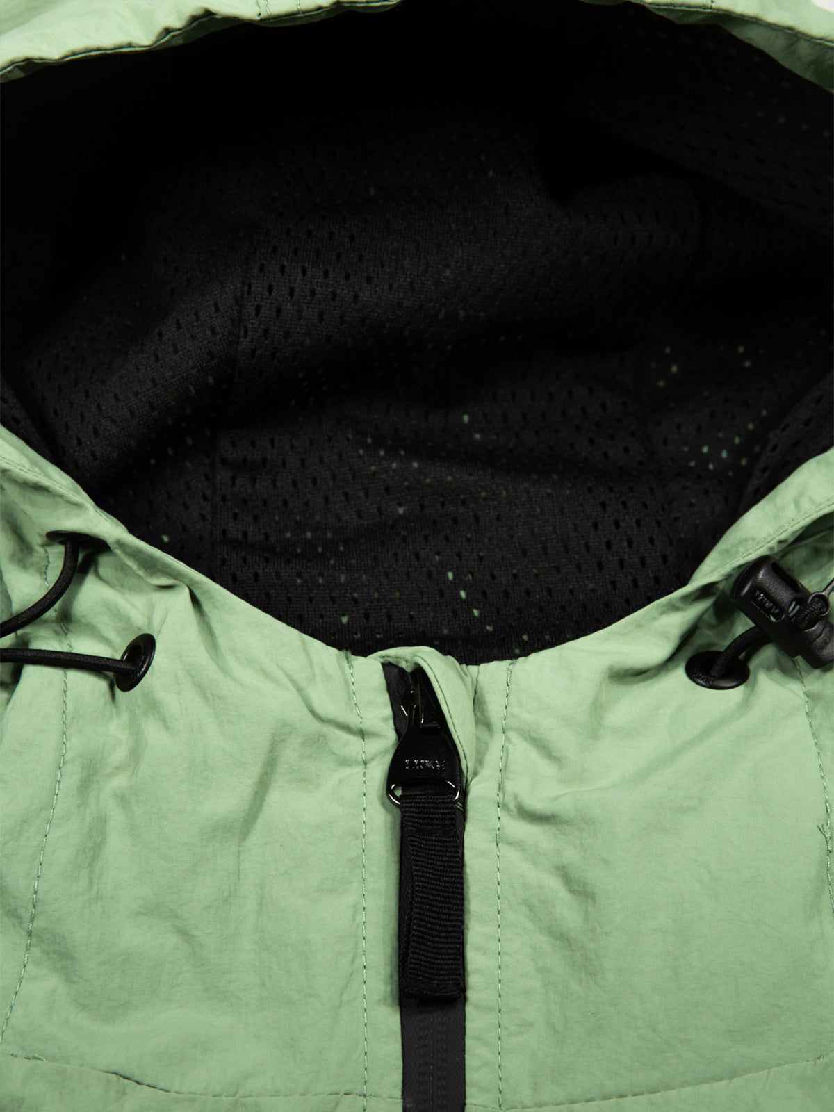 Men's green jacket.