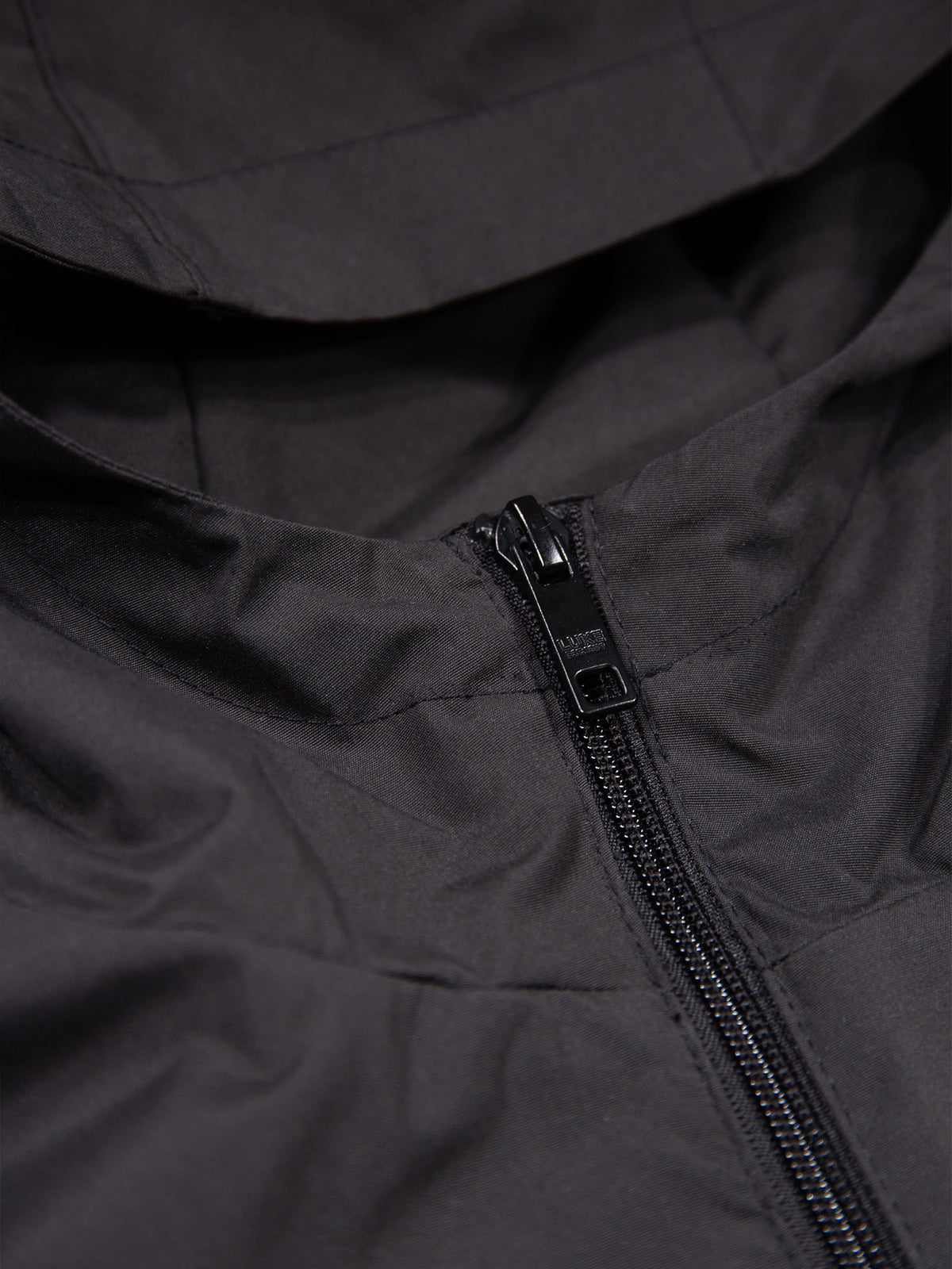 Men's black coat.