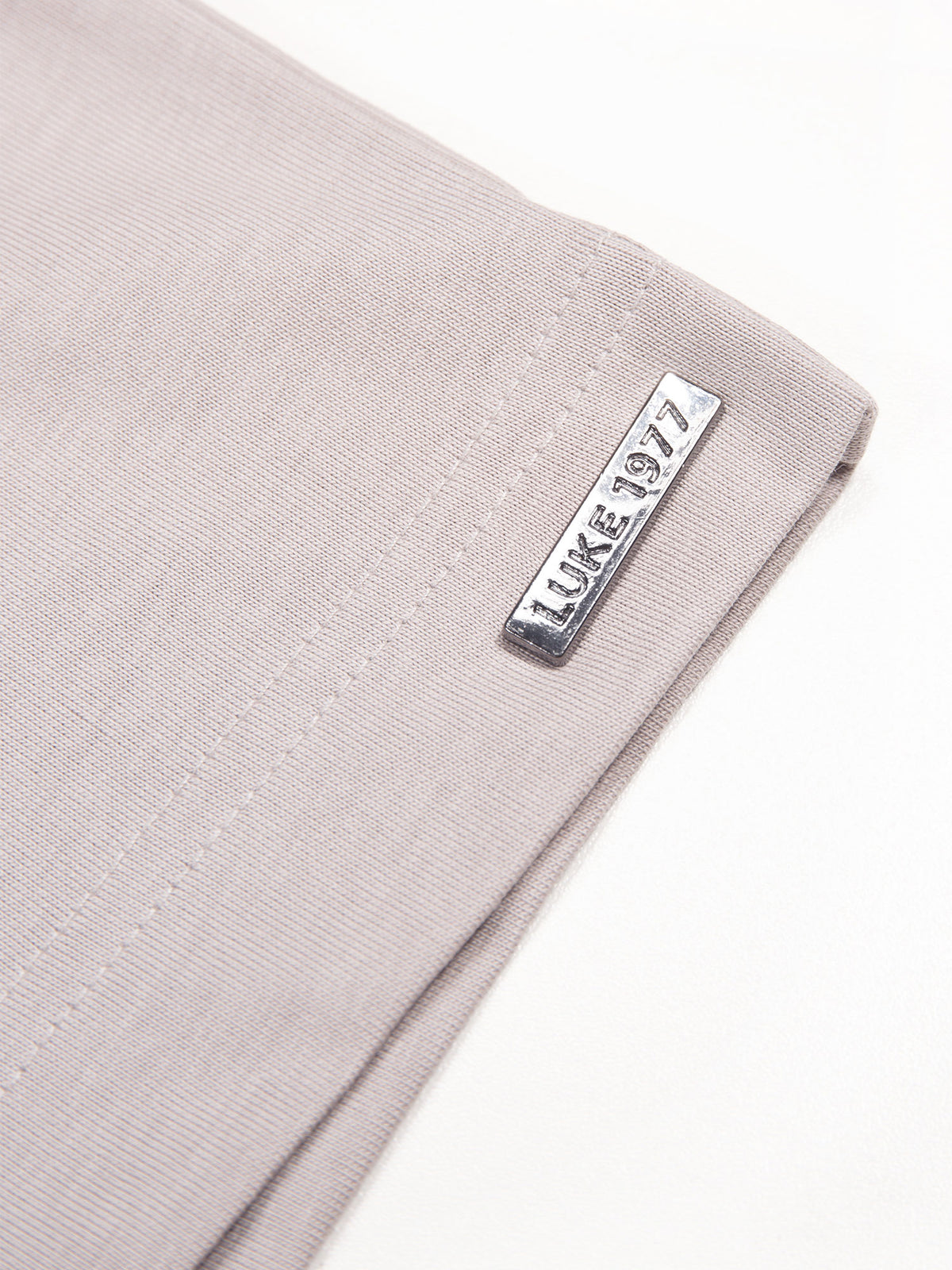 Men's grey t-shirt with crew neck and short sleeves - detail view 1.