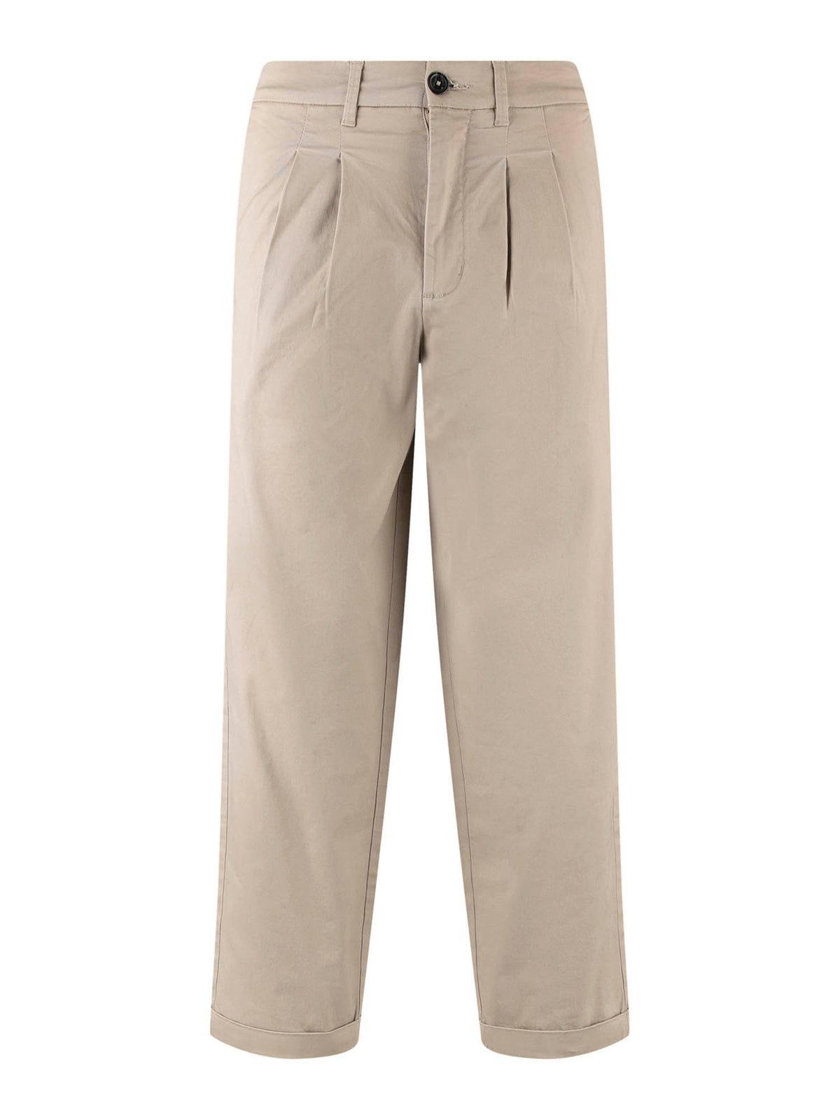 Men's beige trousers.
