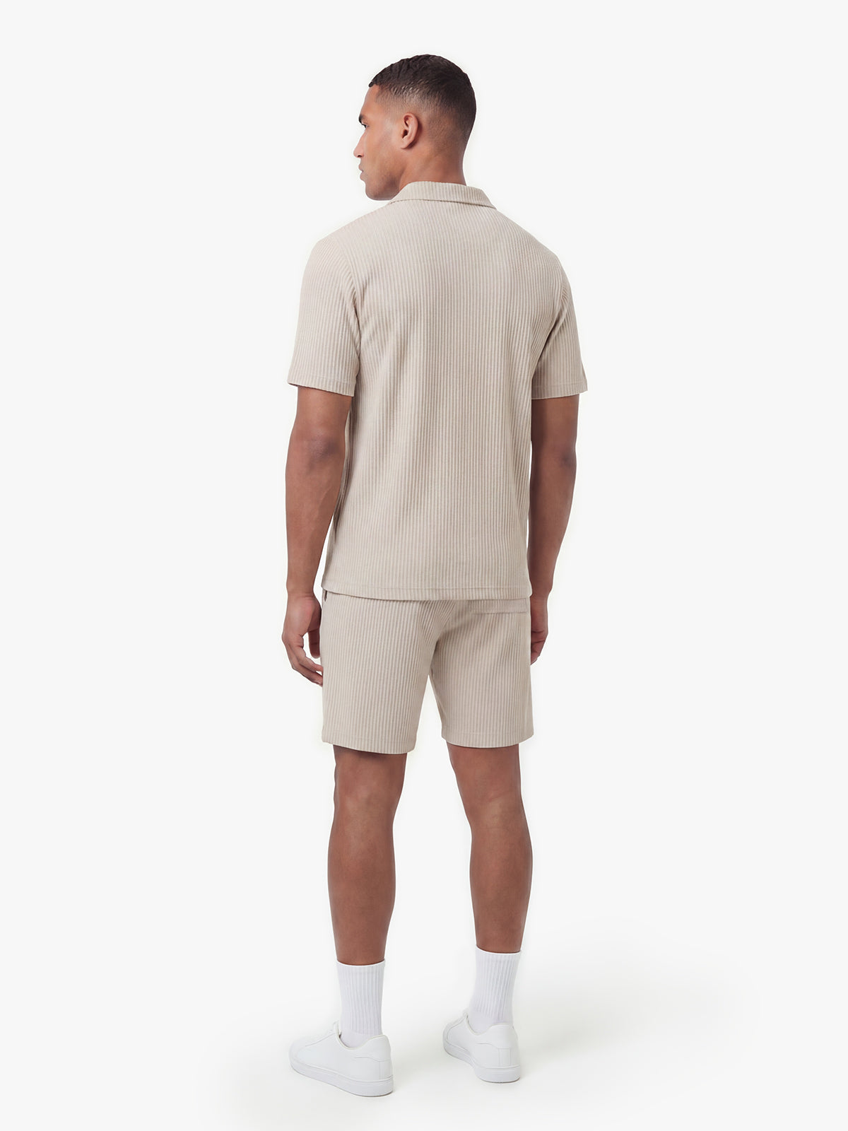 Gwithian Stripe Rib Short Set