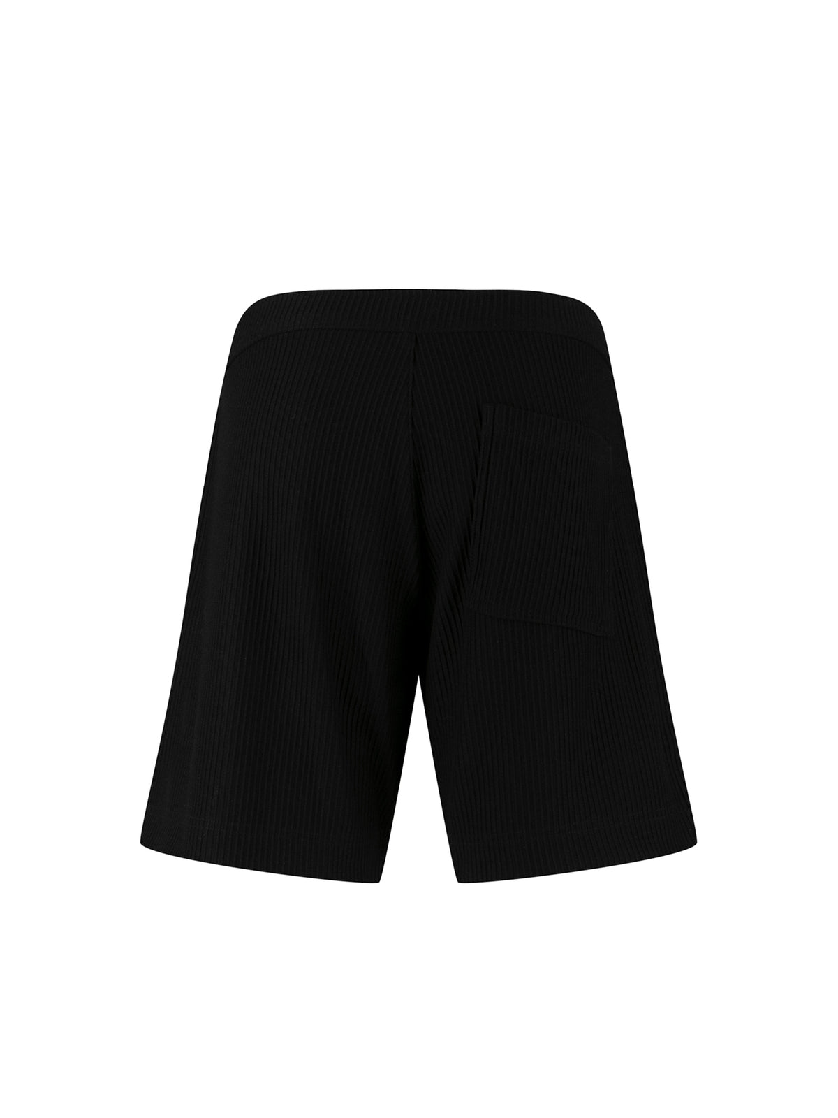 Men's black shorts with drawstring waistband.