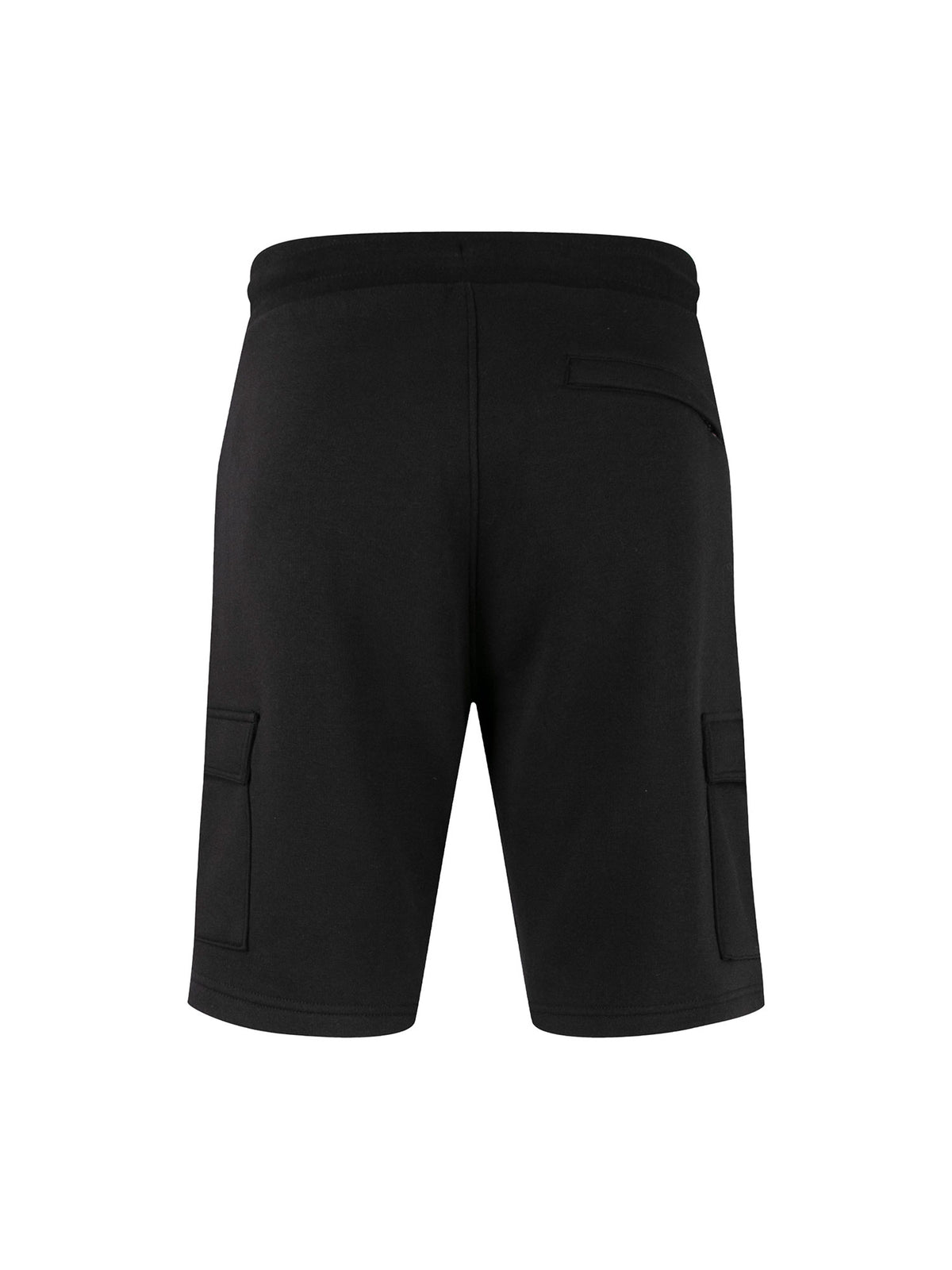 Boy's brown shorts with zip, back view