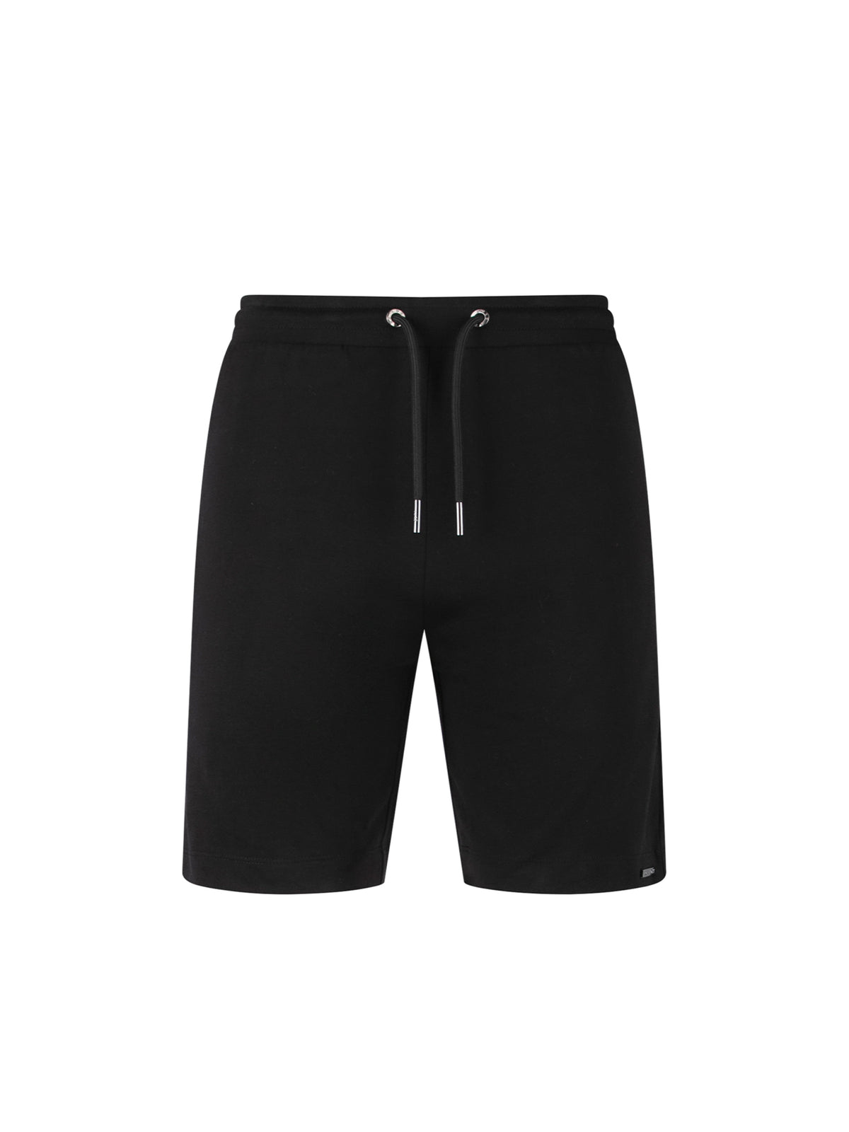 Men's black shorts with drawstring waistband.