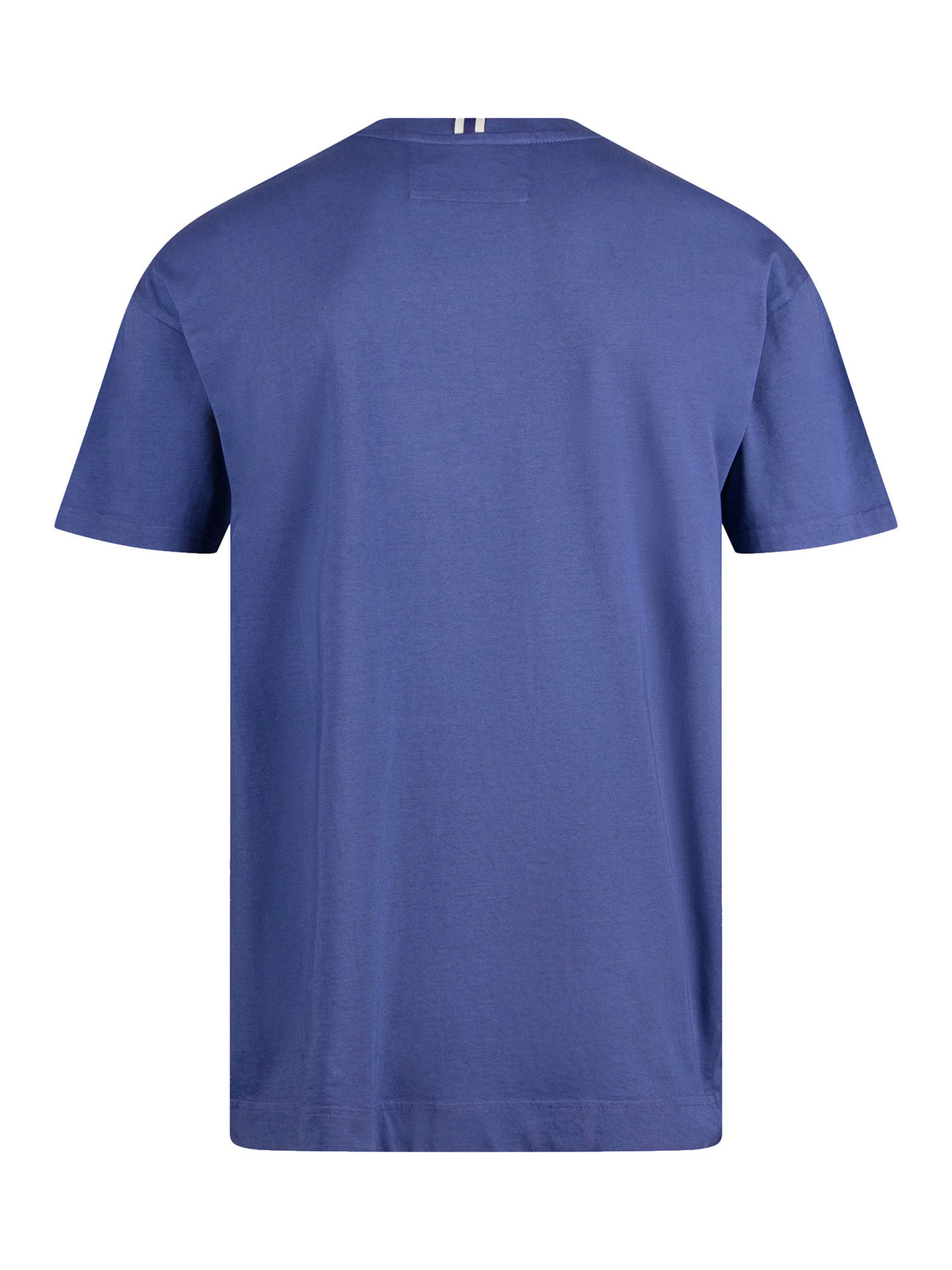 Men's purple t-shirt with crew neck and short sleeves.