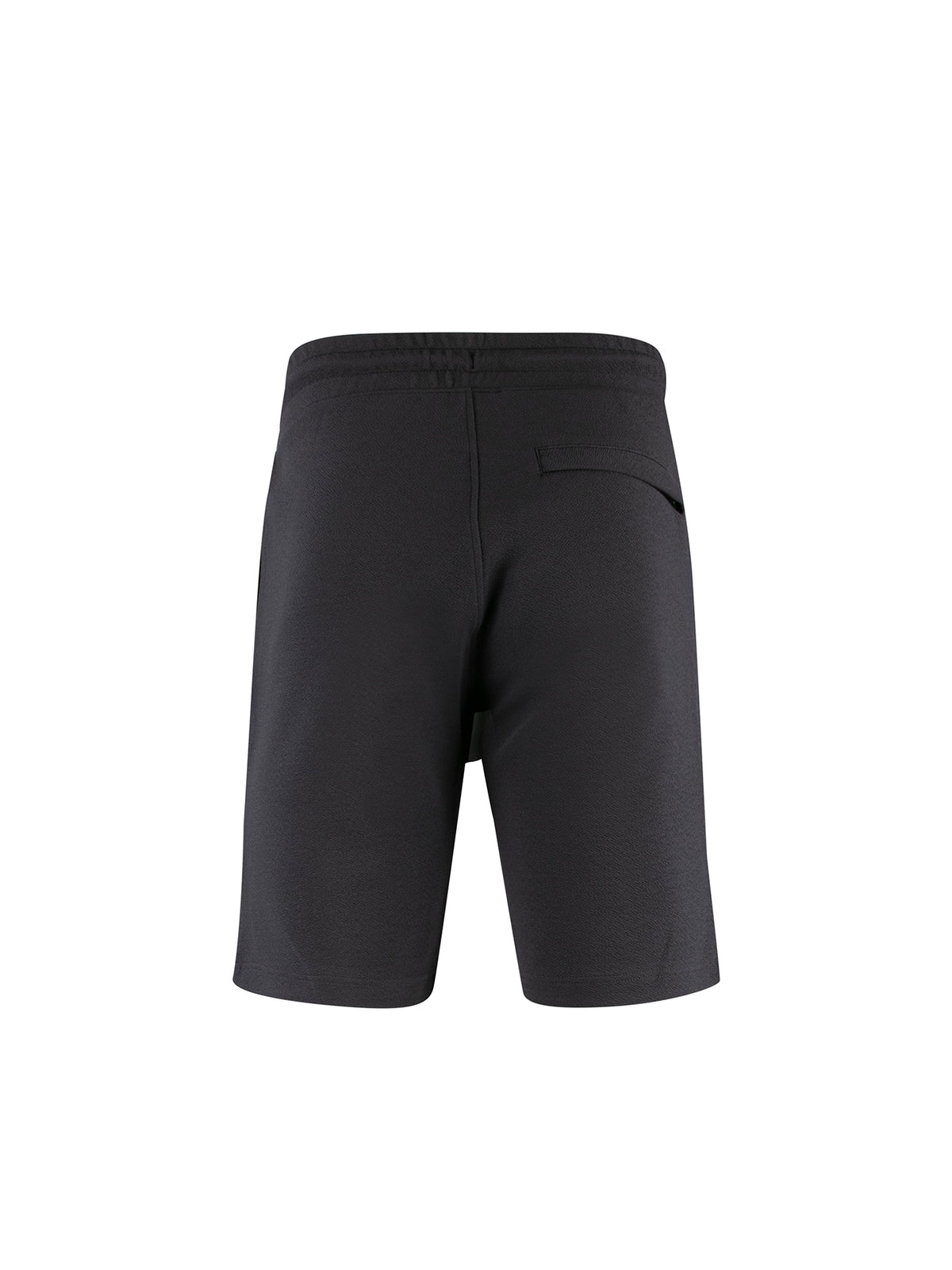 Men's grey shorts with drawstring waistband.