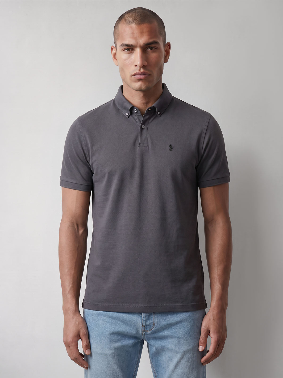 Macau Premium Modal Polo Shirt - Charcoal