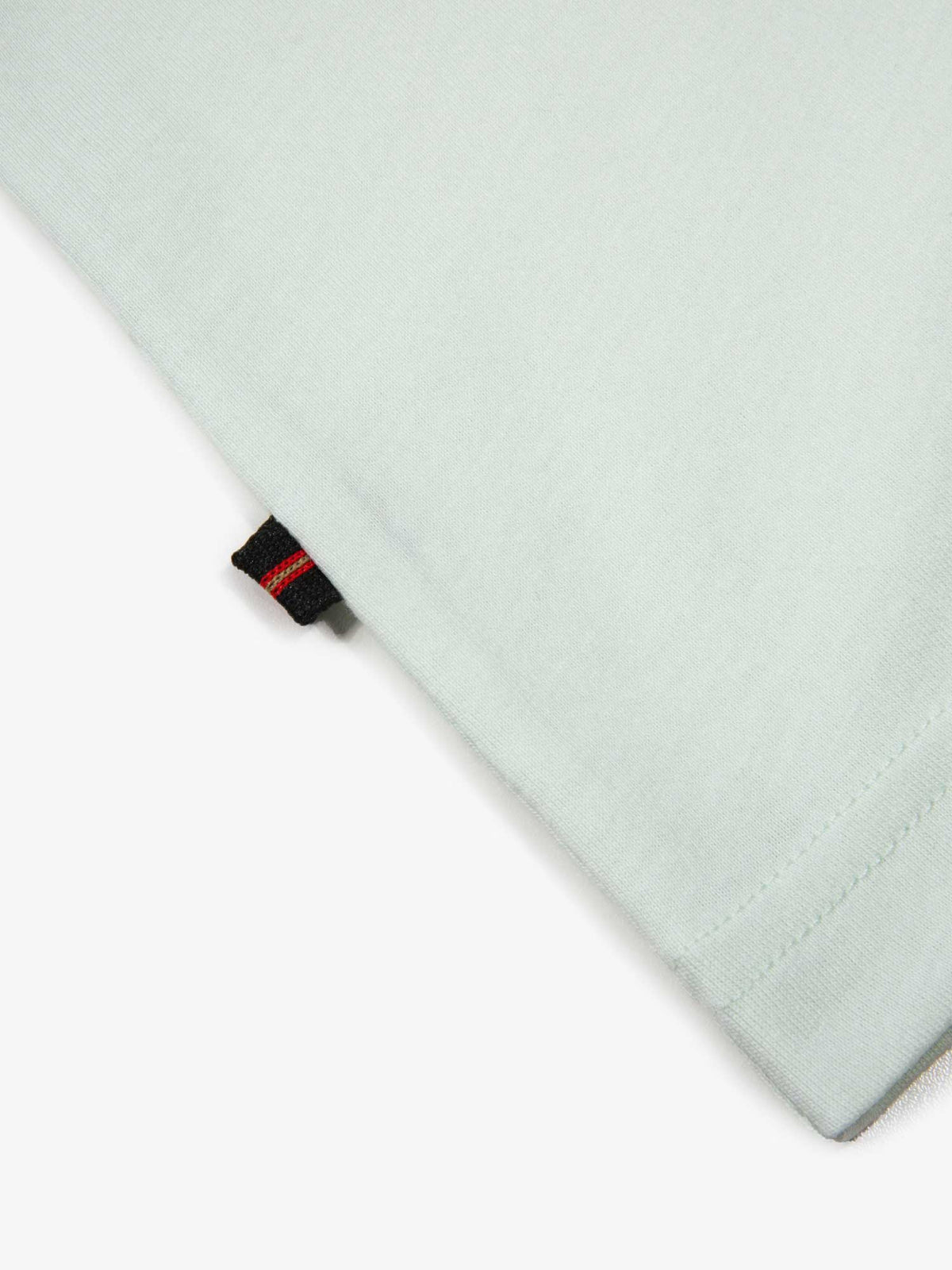 Men's green t-shirt with crew neck and short sleeves, detail view 3