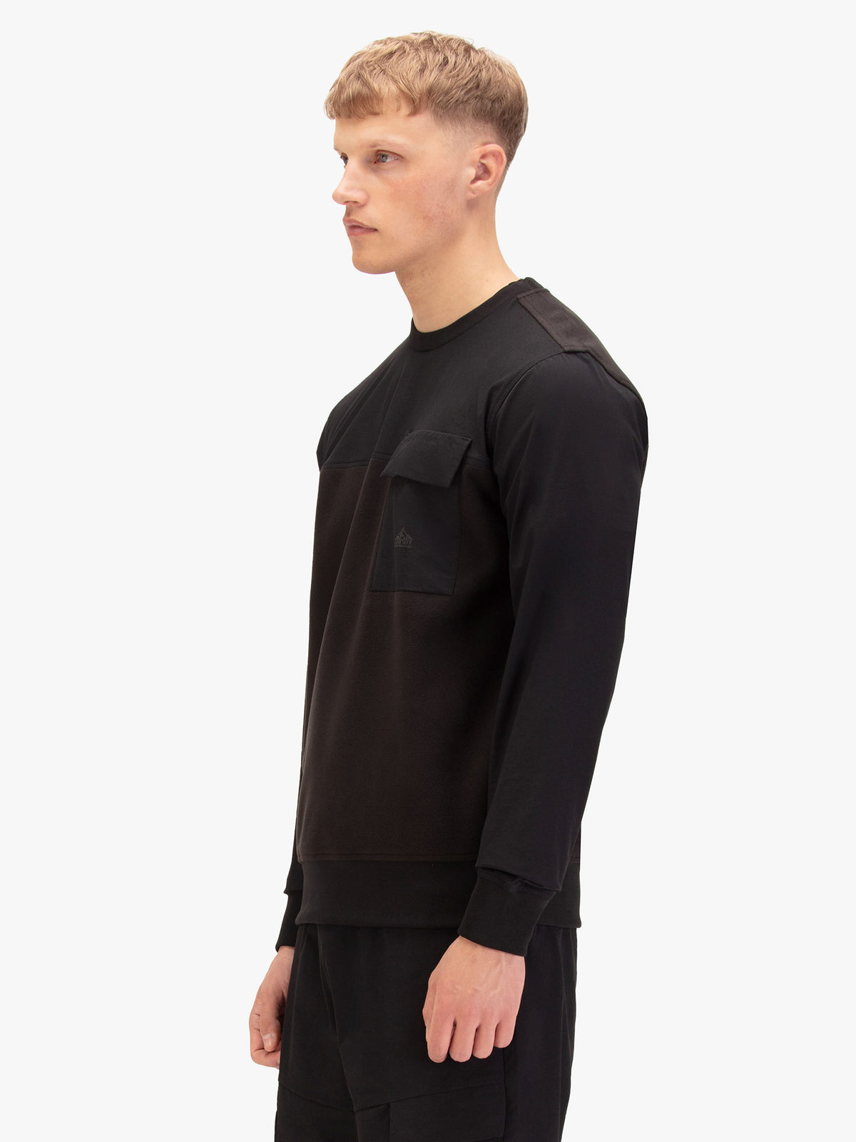 Men's black sweatshirt.