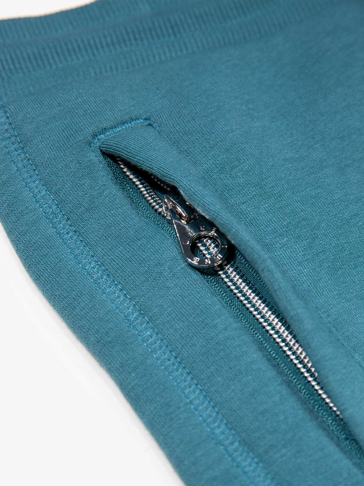 Men's blue shorts with drawstring waistband.