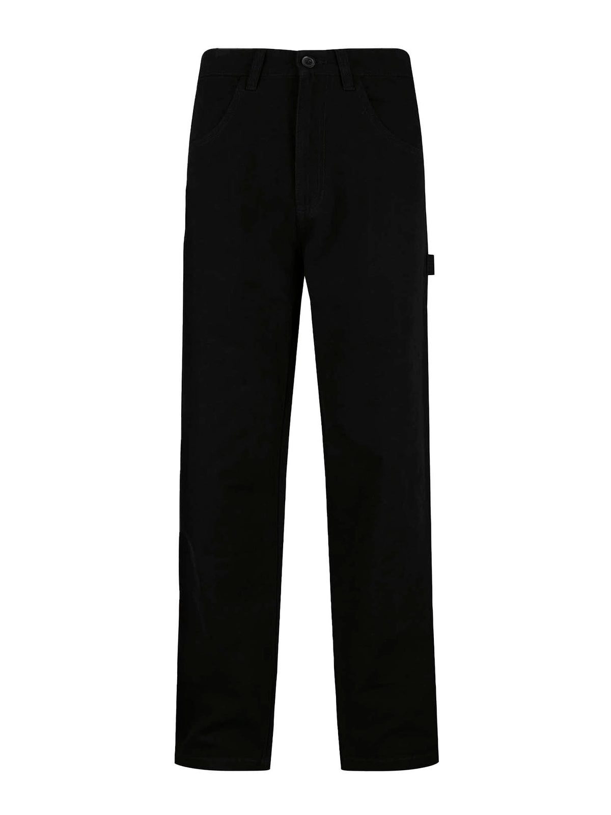 Men's black trousers.