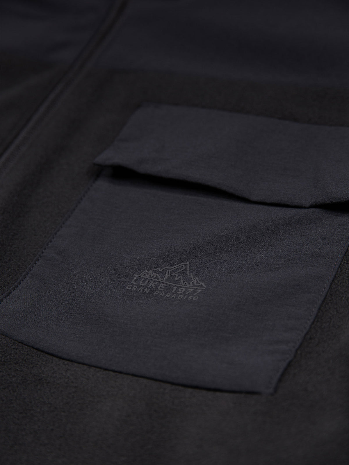 Men's black jacket.