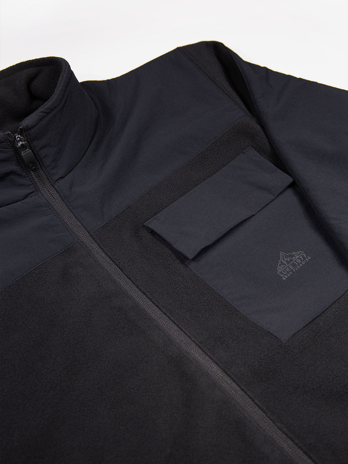 Men's black jacket.
