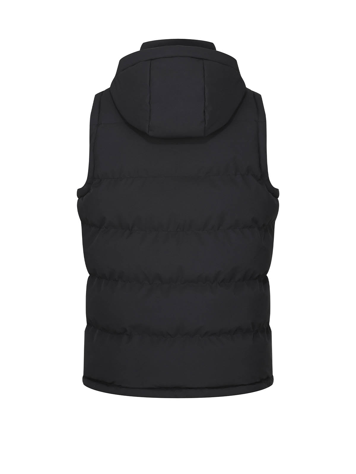 Vienna Quilted Hooded Gilet - Black