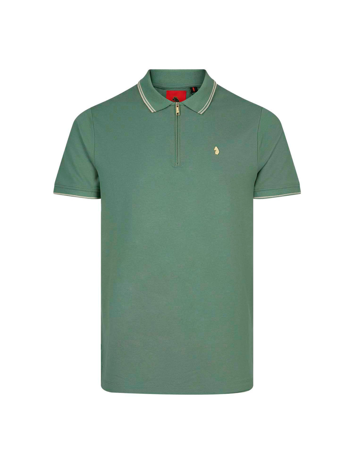 Texas Tip 2500 Cotton Pique Zip Neck Polo Shirt - Green