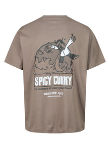  DODGY DINERS SPICY CURRY PRINTED T-SHIRT