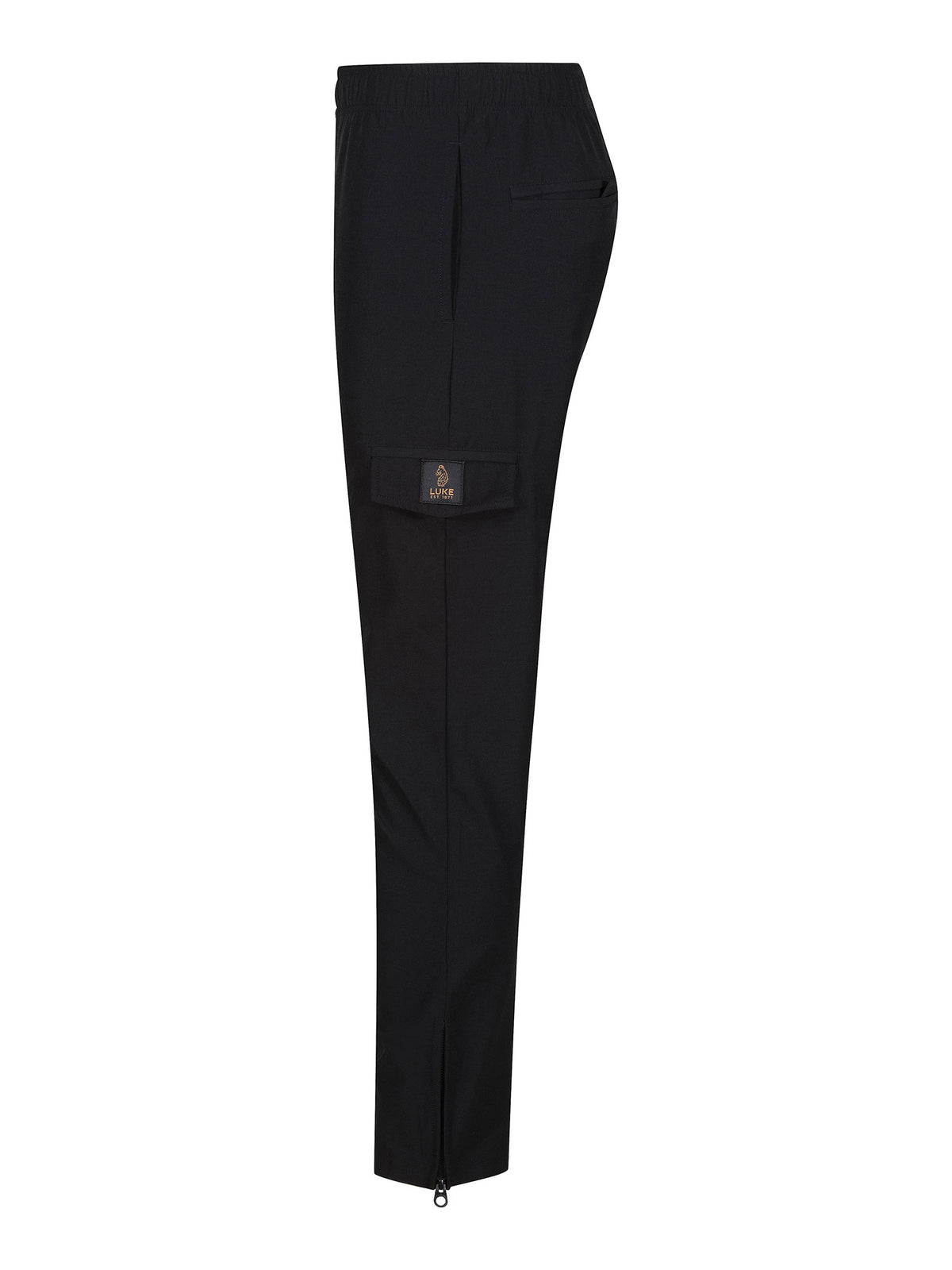 Semantic Pocket Detail Cargo Trousers - Black