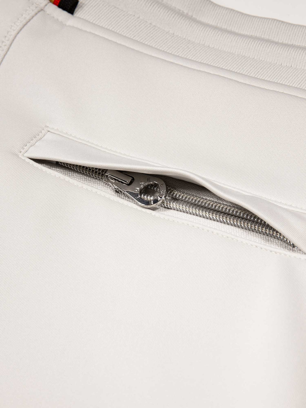 Men's grey shorts with drawstring waistband.