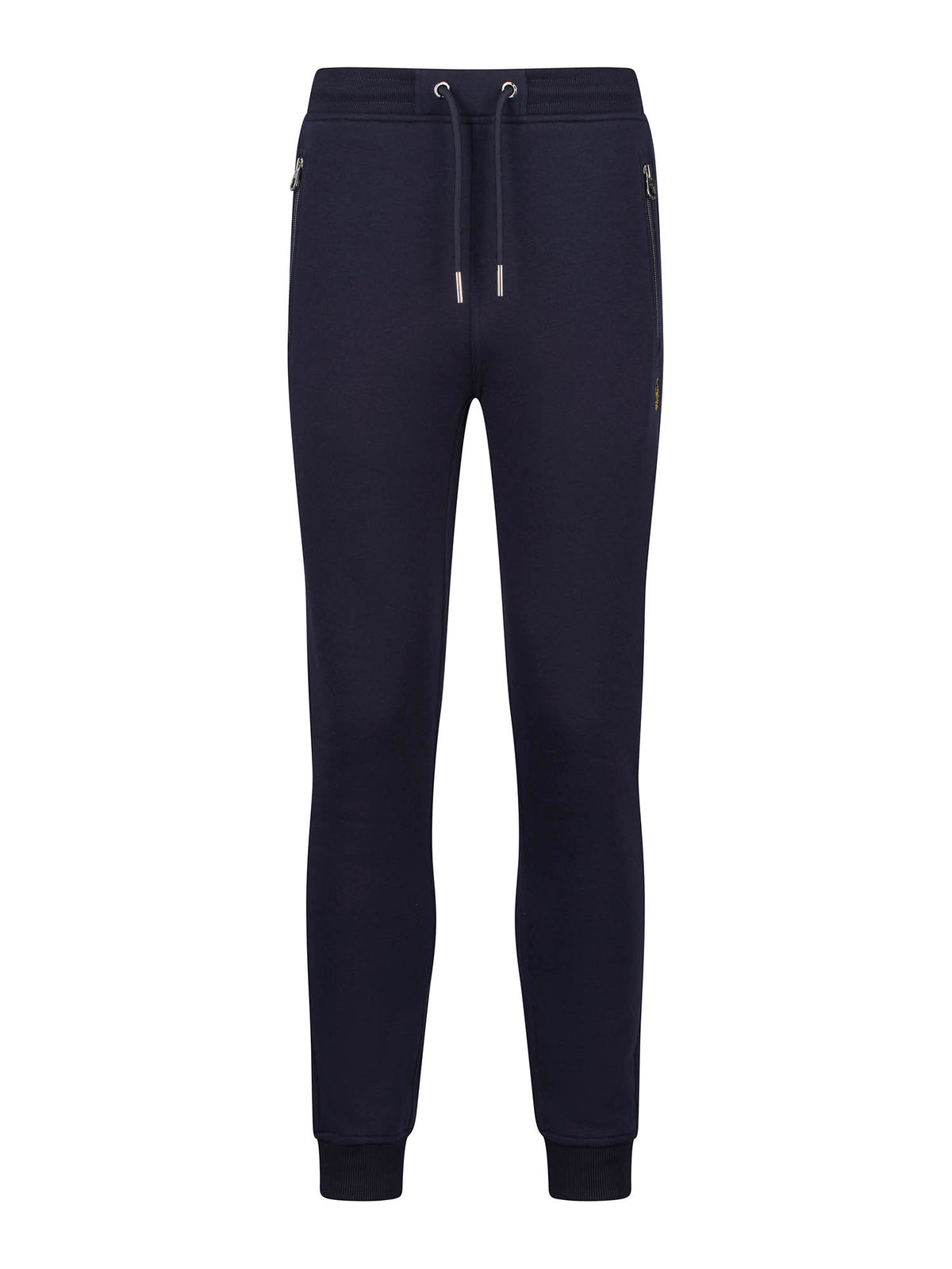 Men's navy joggers.