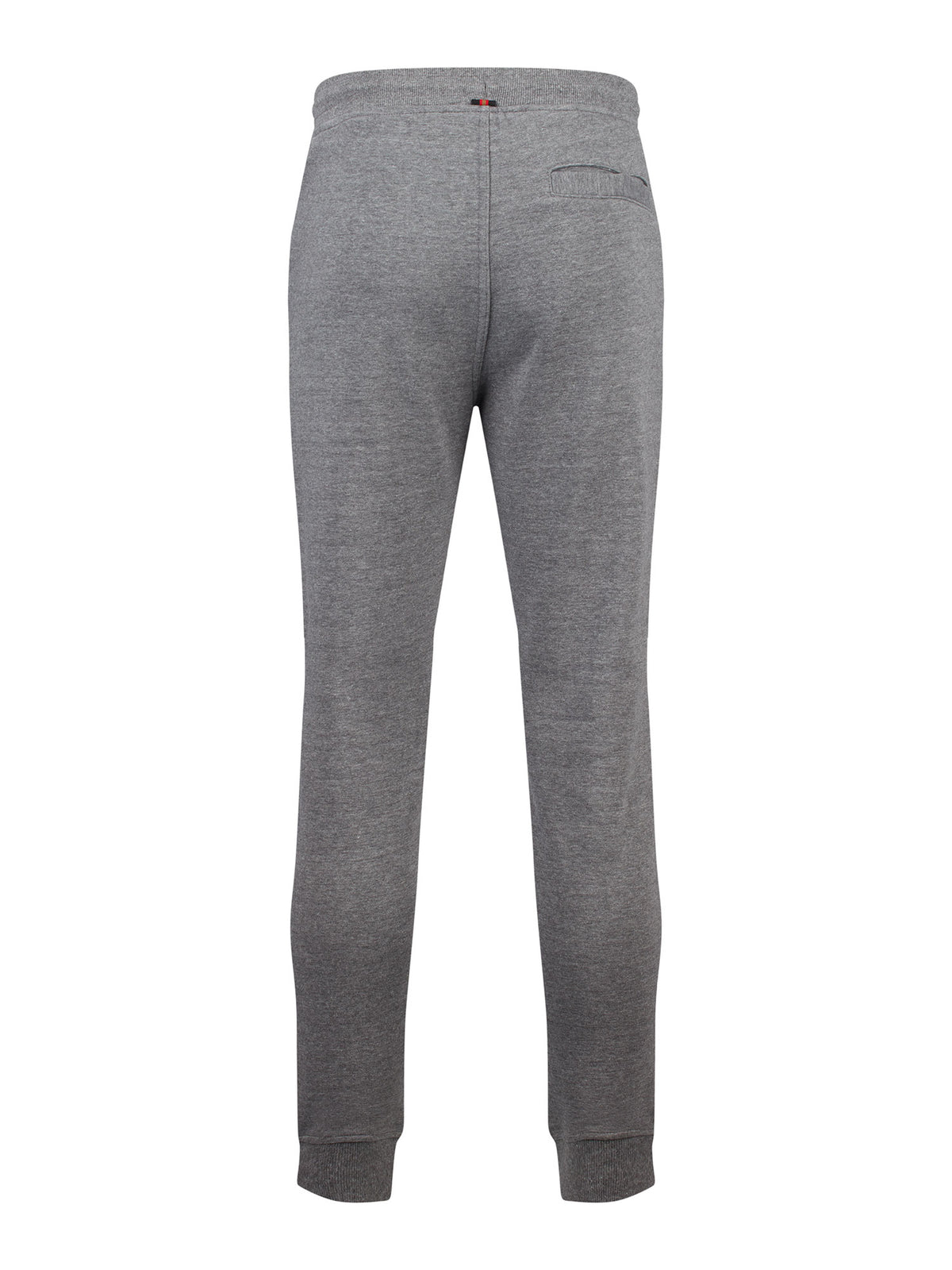 Men's grey tracksuit with crew neck sweatshirt and matching joggers.