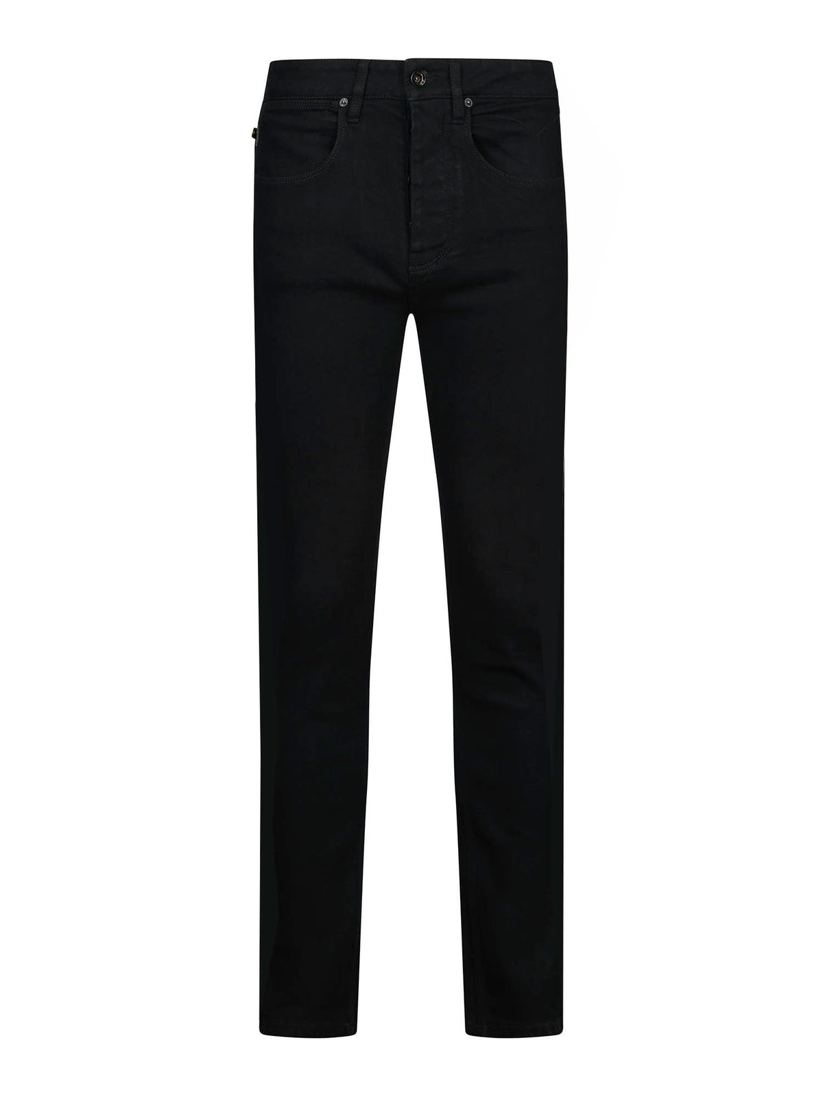 Men's black jeans.