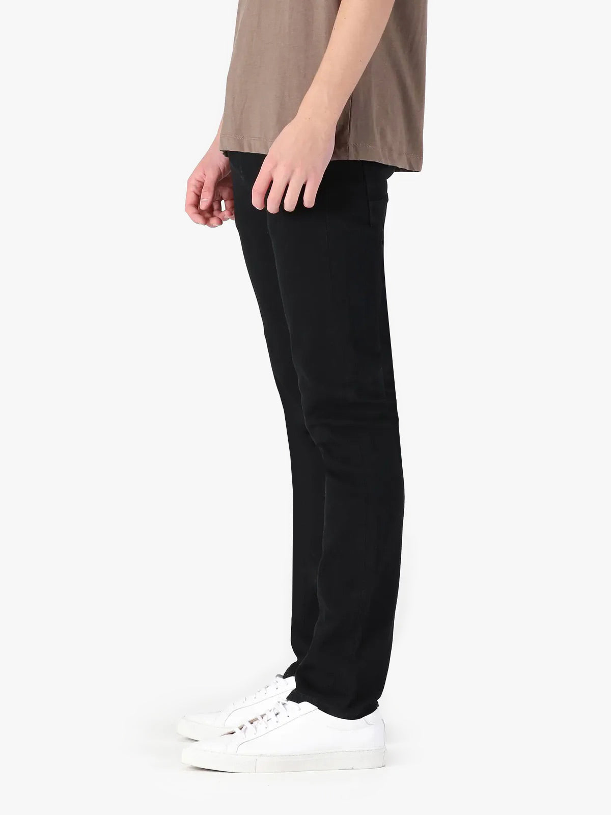 Men's black jeans.