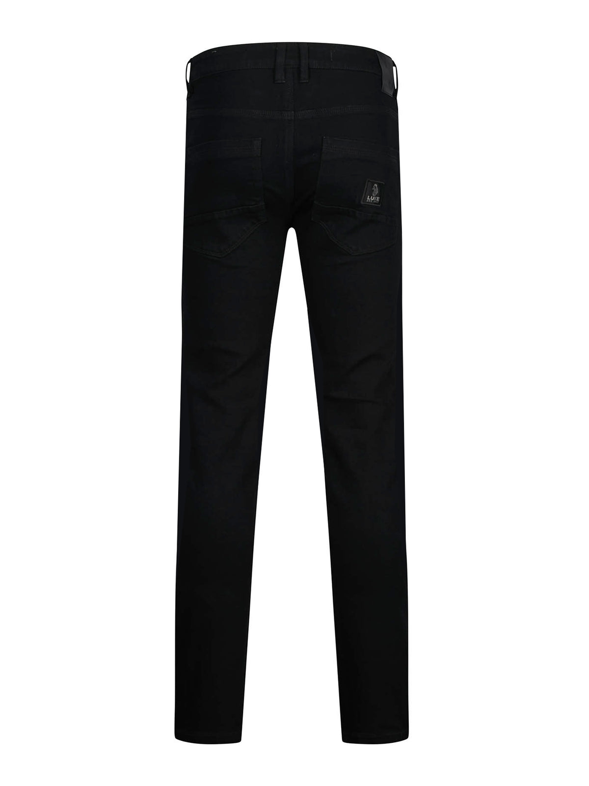 Men's black jeans.