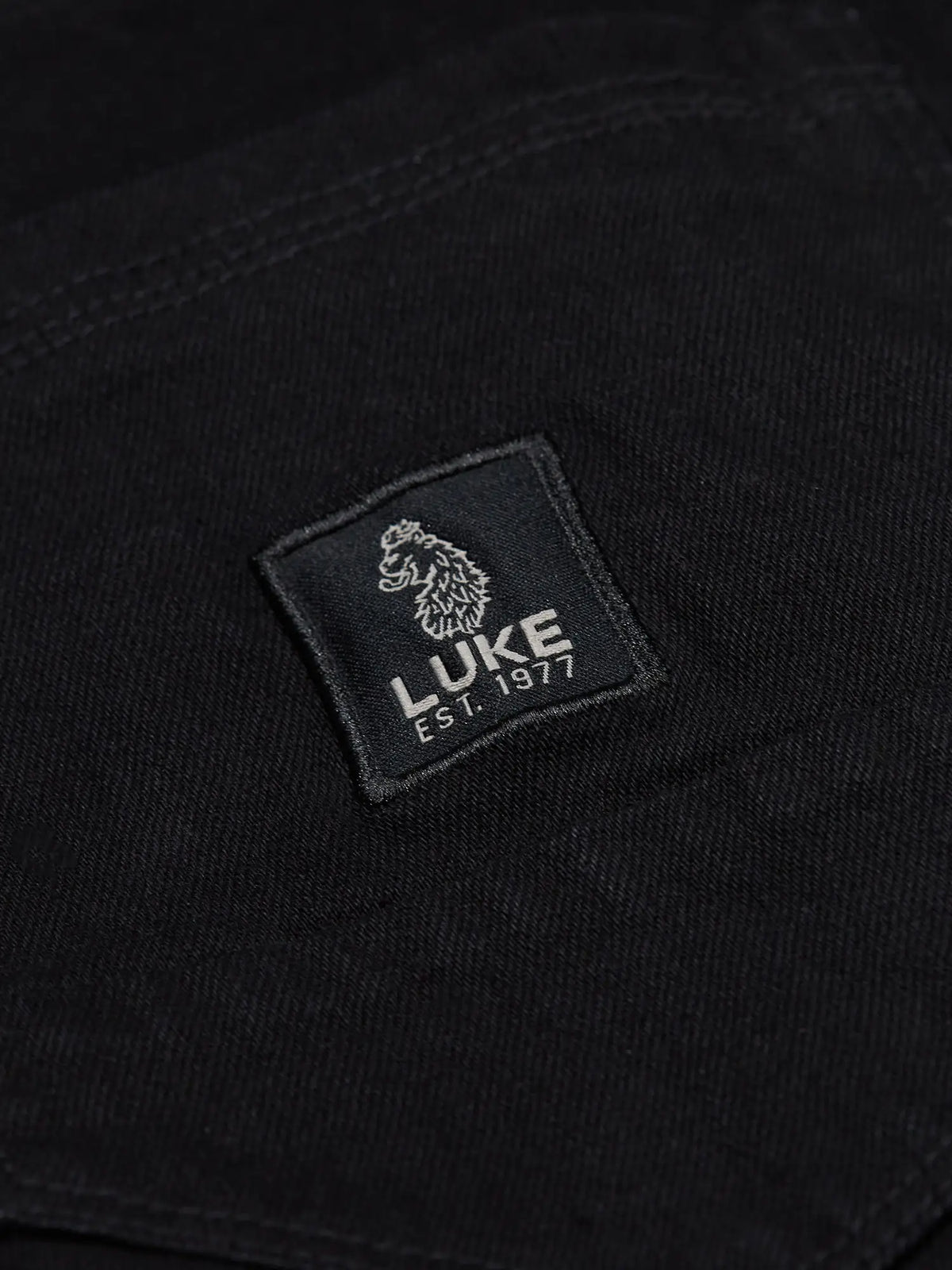 Men's black jeans.