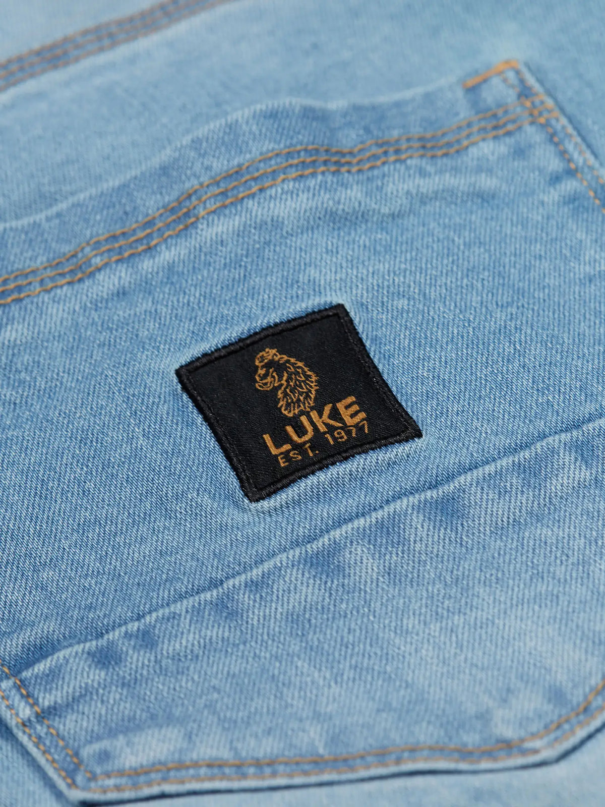 Men's blue jeans.