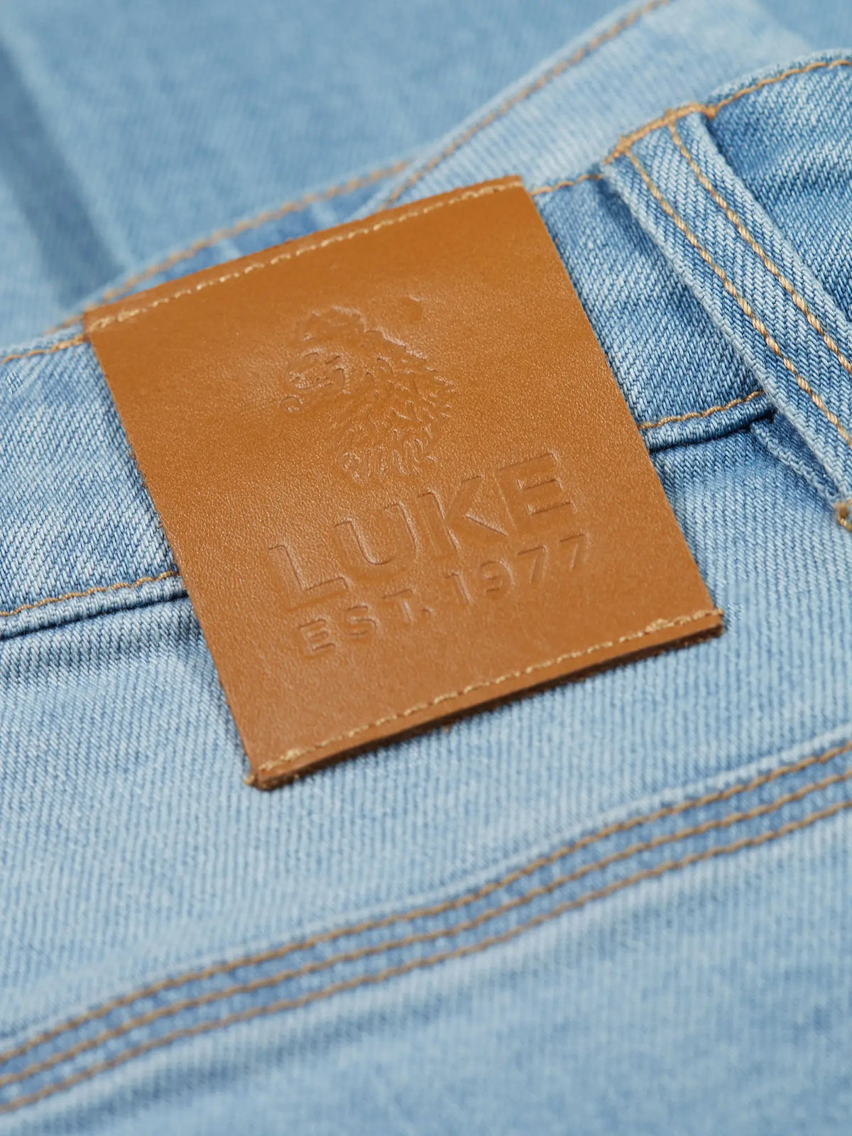 Men's blue jeans.