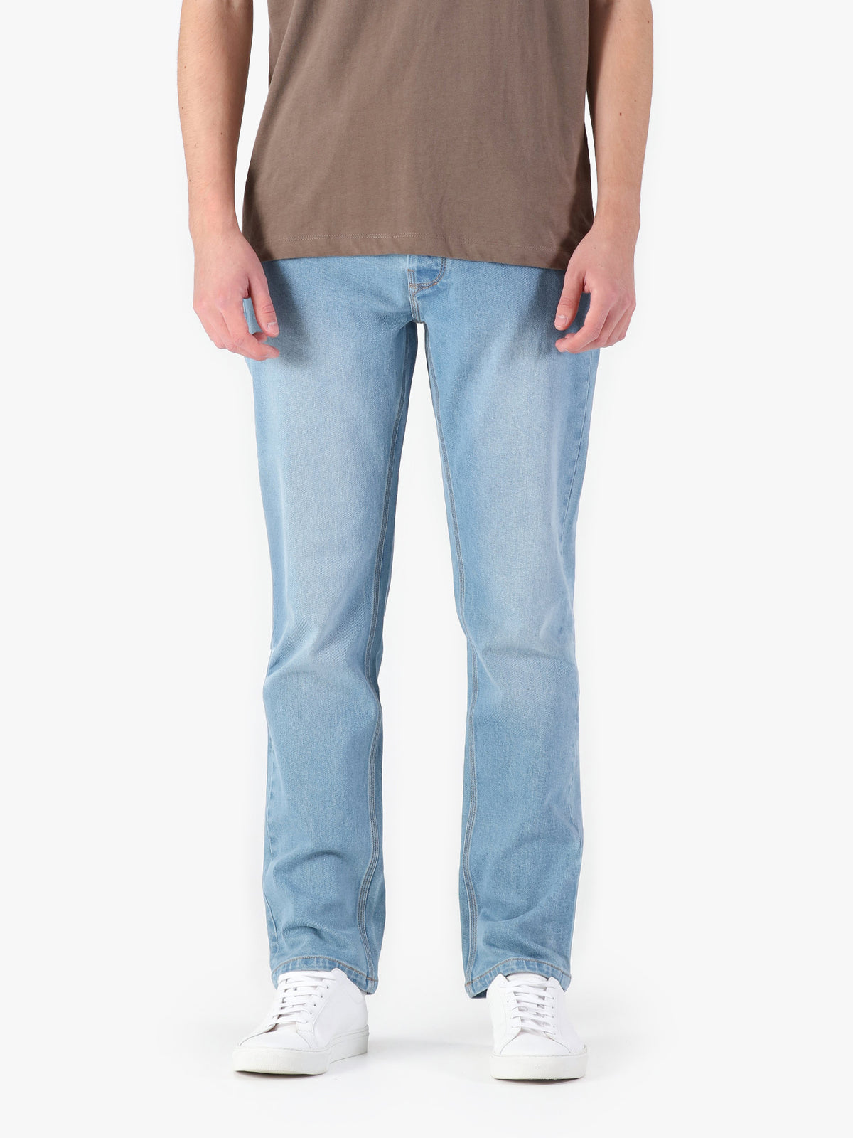 Men's blue jeans.