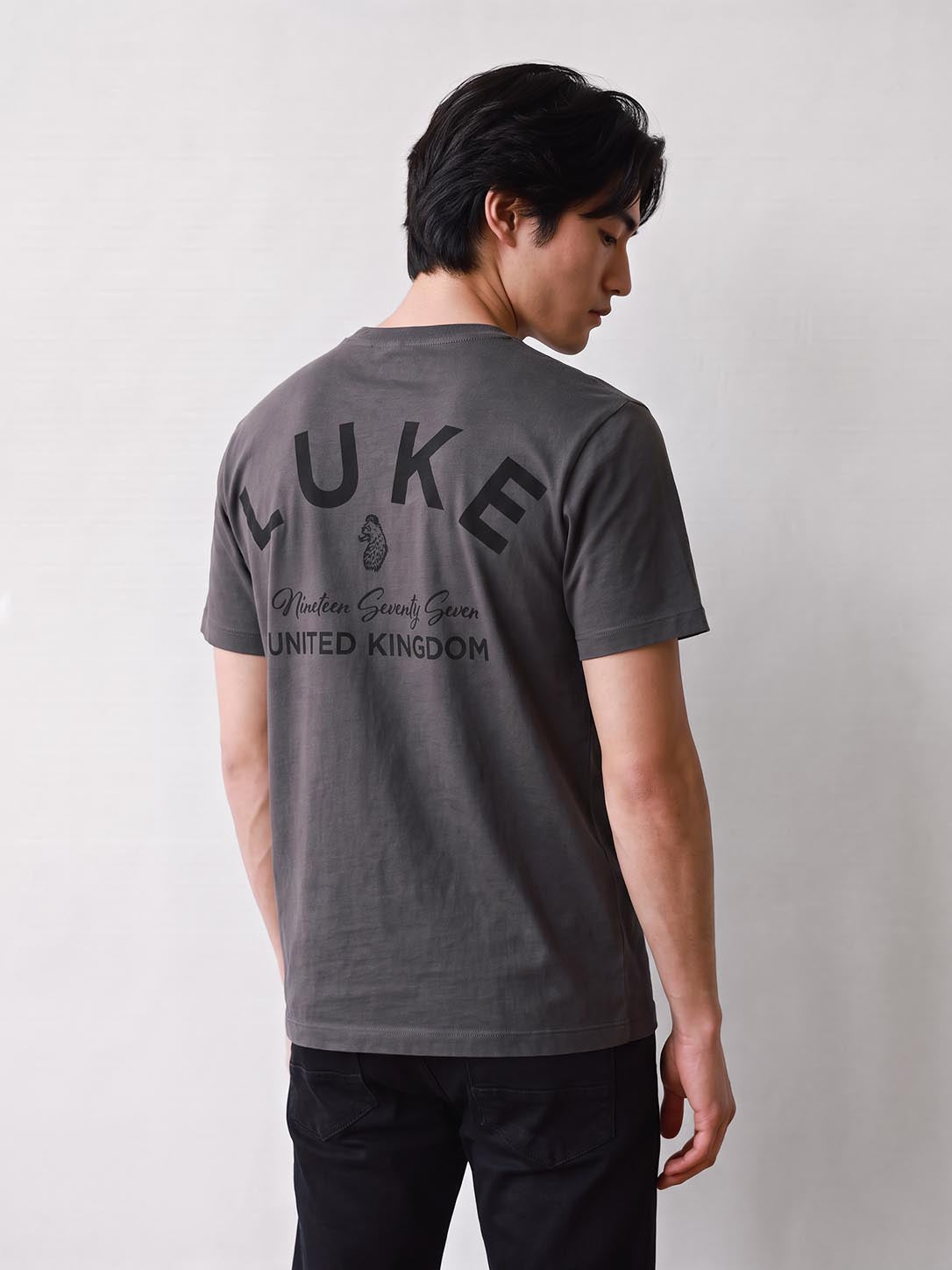 Drayton Relaxed Fit Pima Cotton T-Shirt - Charcoal