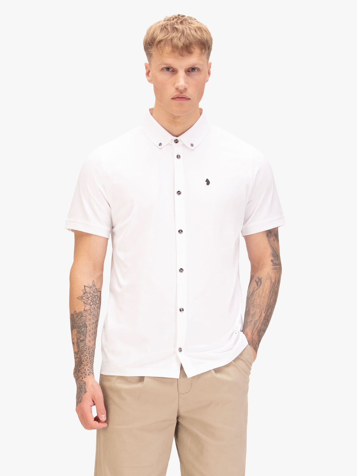 NEVILLE BUTTON UP POLO
