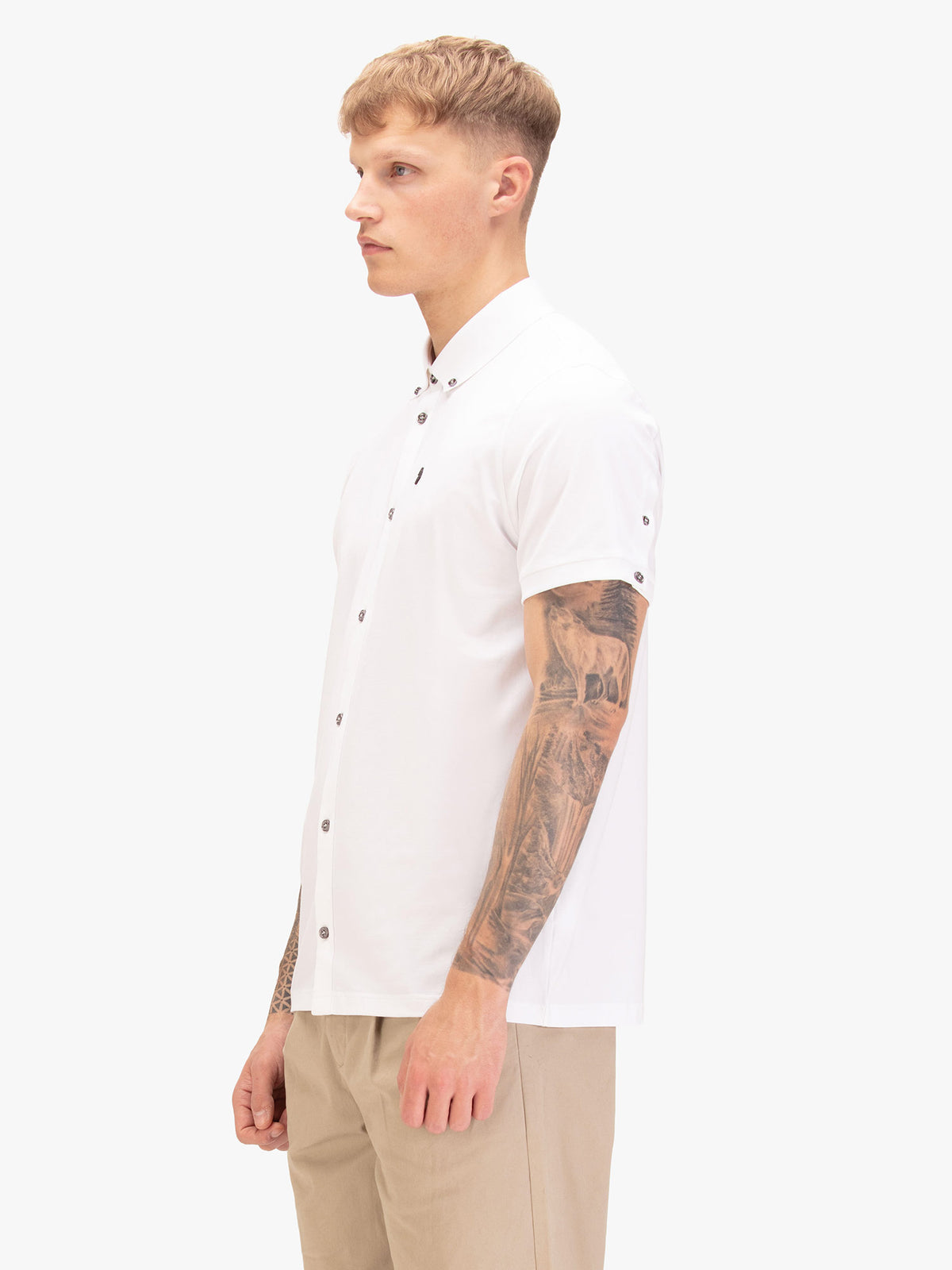 NEVILLE BUTTON UP POLO