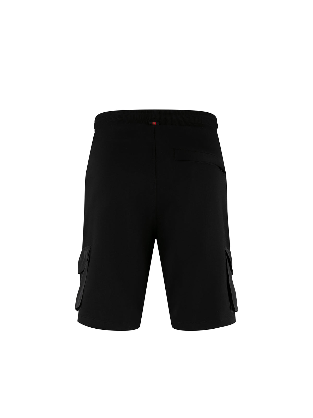 Men's black shorts with drawstring waistband.