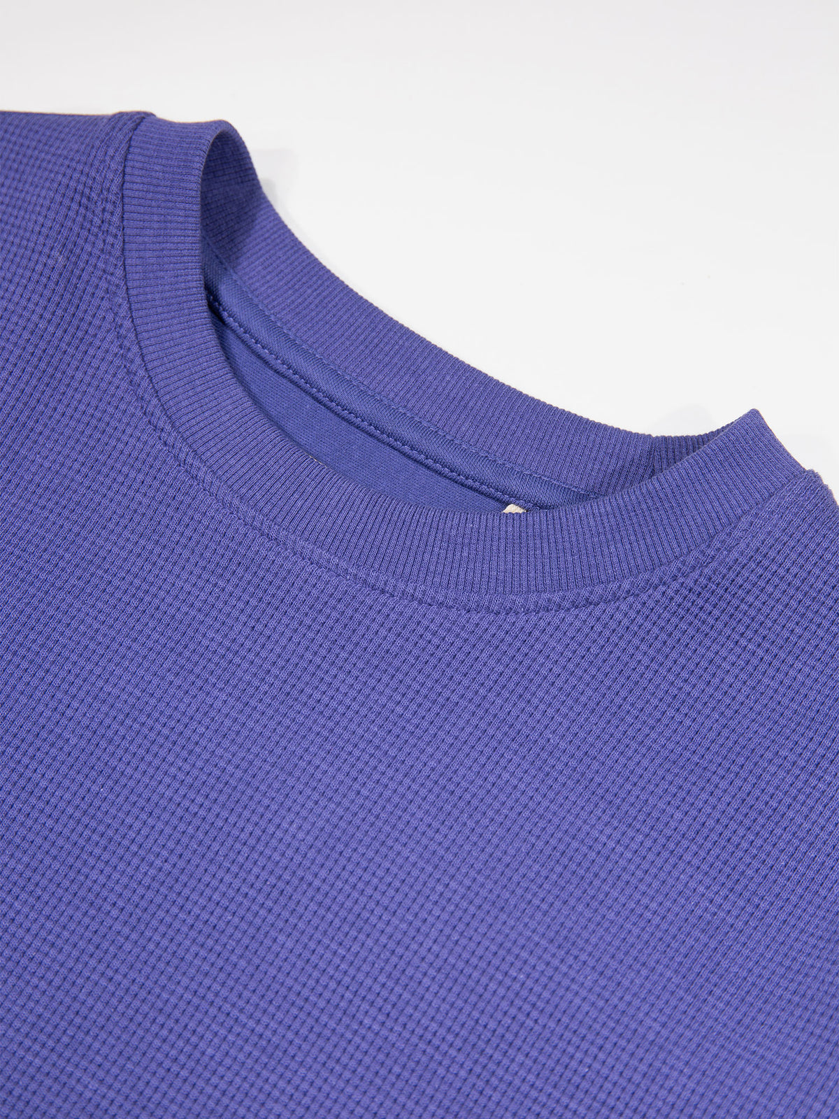 Men's purple t-shirt with crew neck and short sleeves - detail view 1.