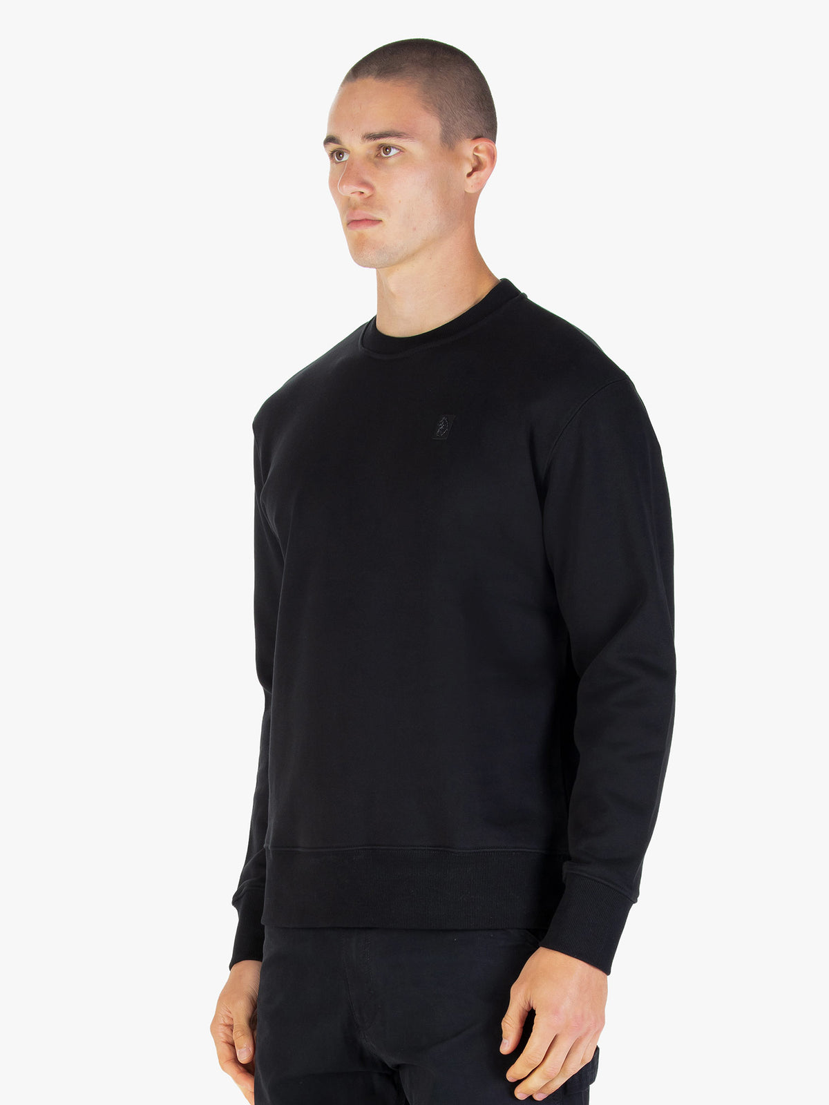 Parker Crew Neck Sweatshirt - Black