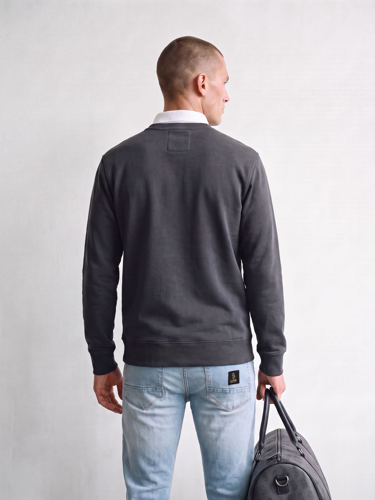 Parker Crew Neck Sweatshirt - Porpoise