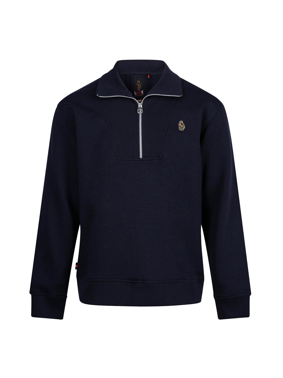 Men's navy sweatshirt.