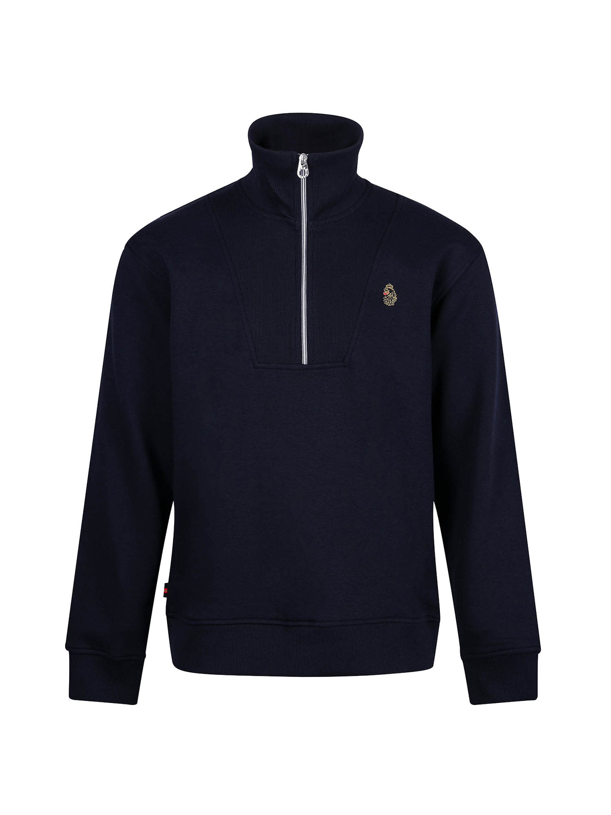 Men's navy sweatshirt.