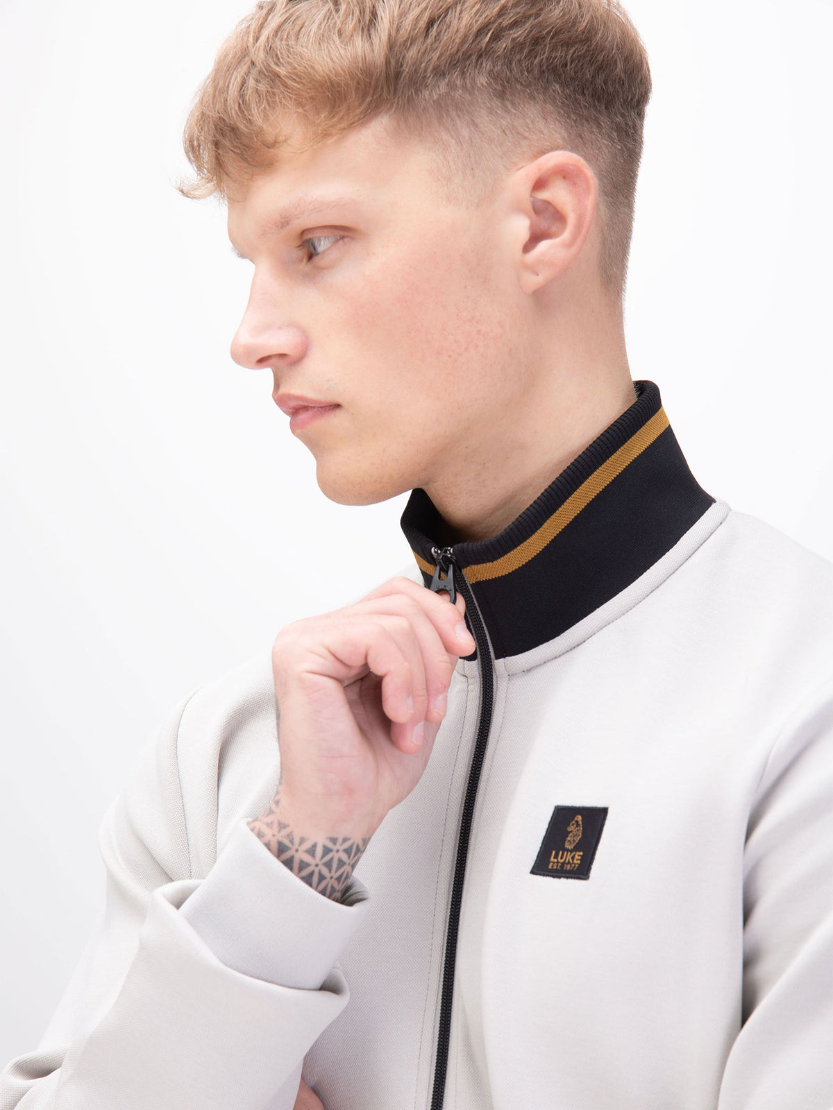 Makati Zip Through Tracksuit - Ice Grey