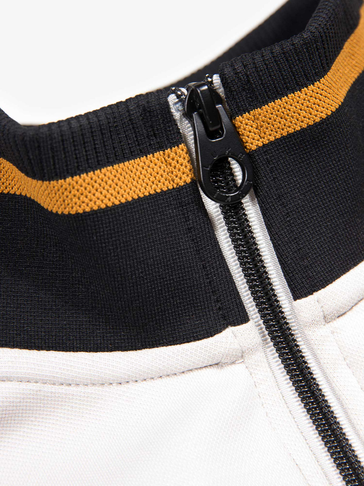 Men's grey sweatshirt with mock neck, detail view 1