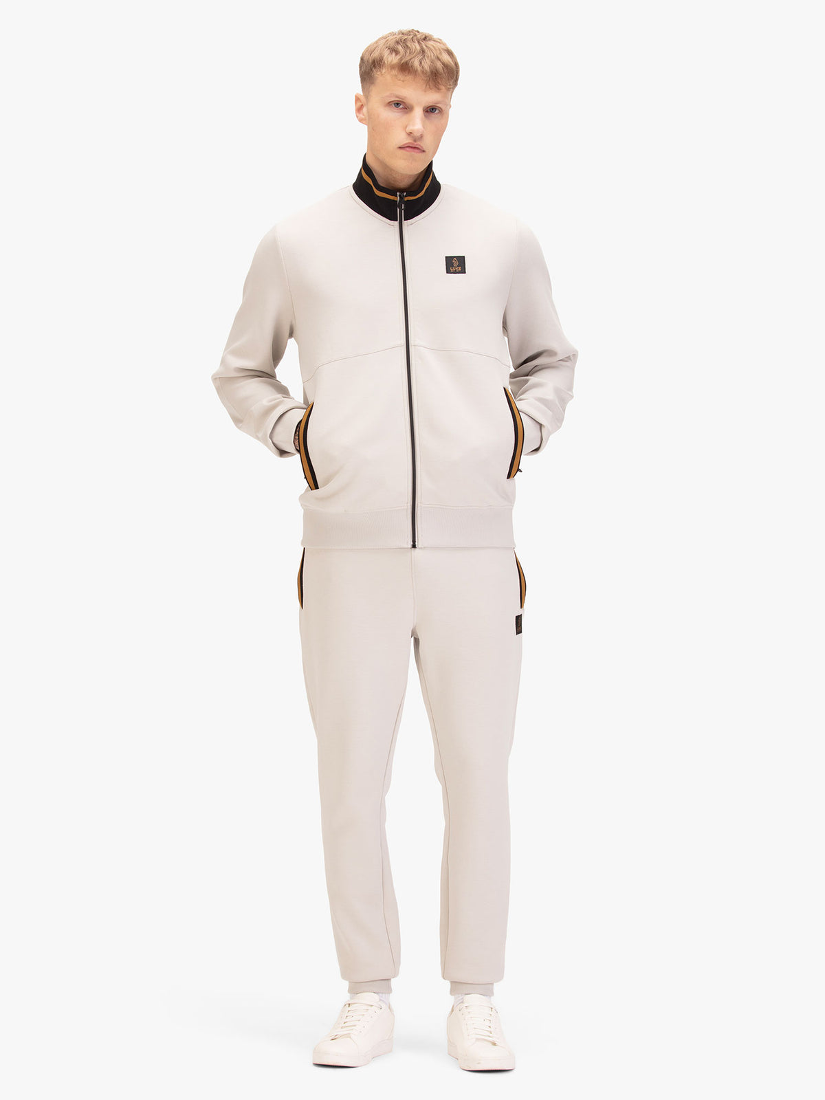Makati Zip Through Tracksuit - Ice Grey