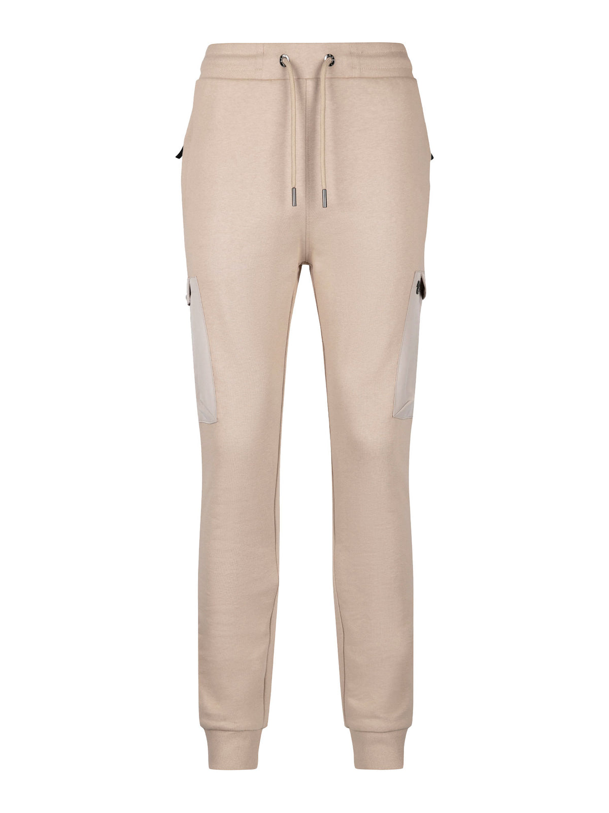 Men's beige joggers.