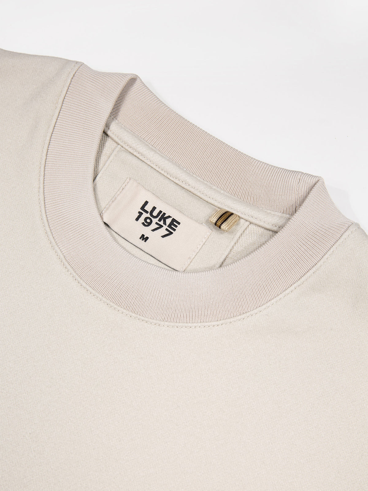 Men's beige sweatshirt.