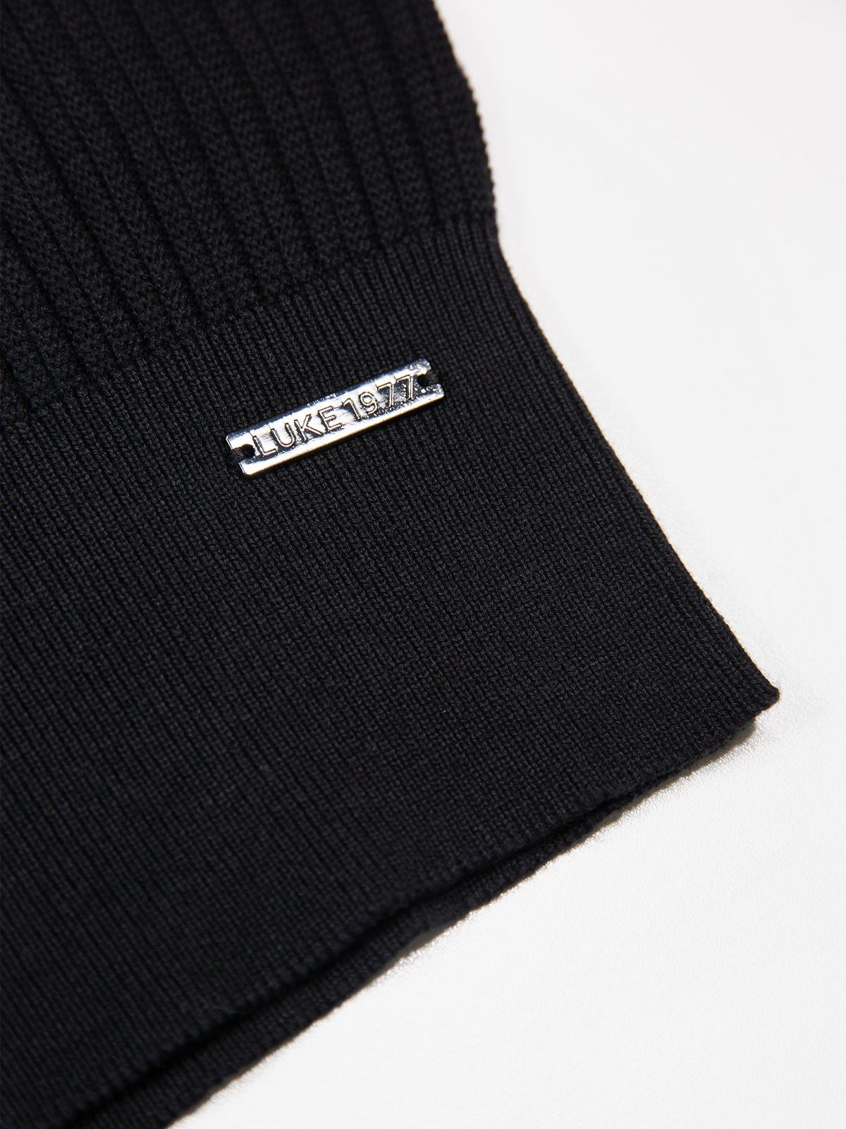 DAWLISH LONG SLEEVE KNITTED POLO