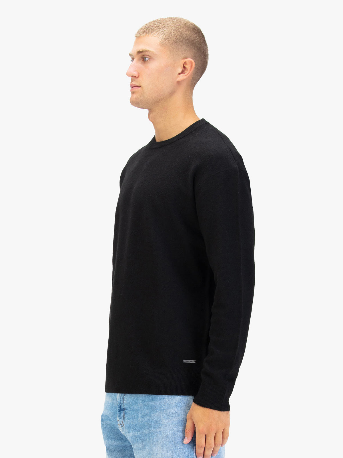Men's black jumper.