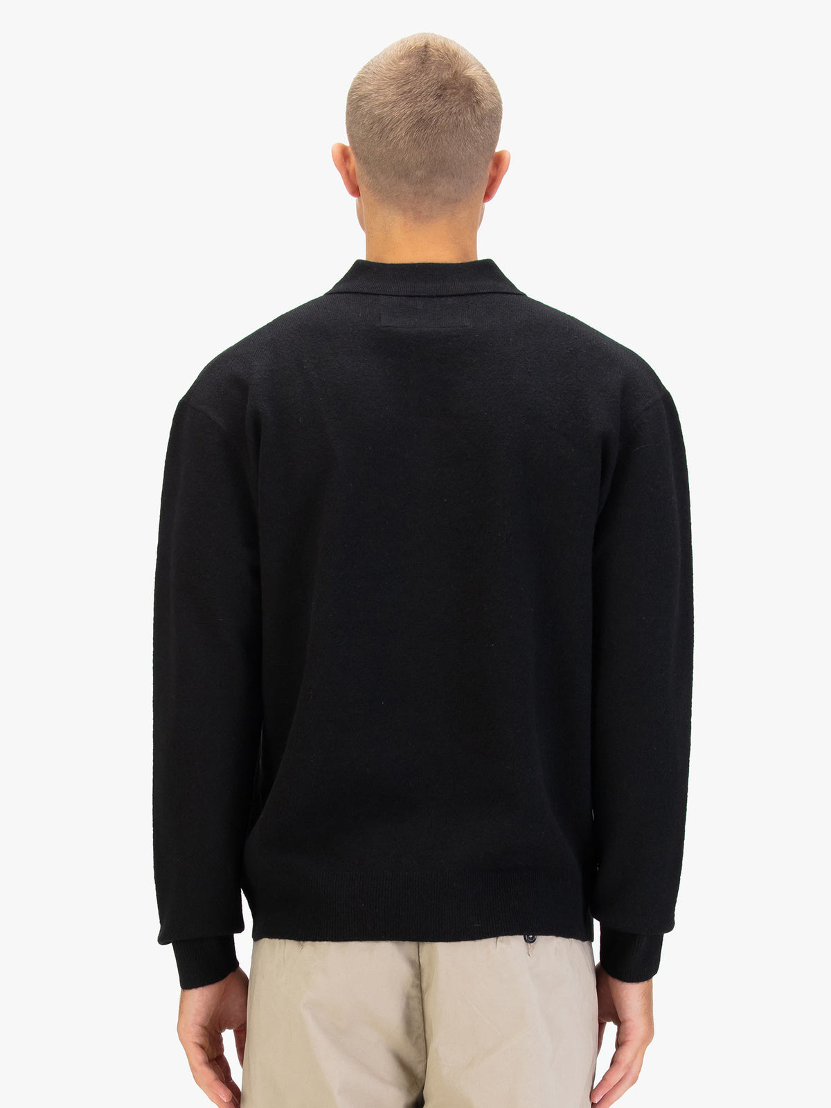 Men's black jumper.